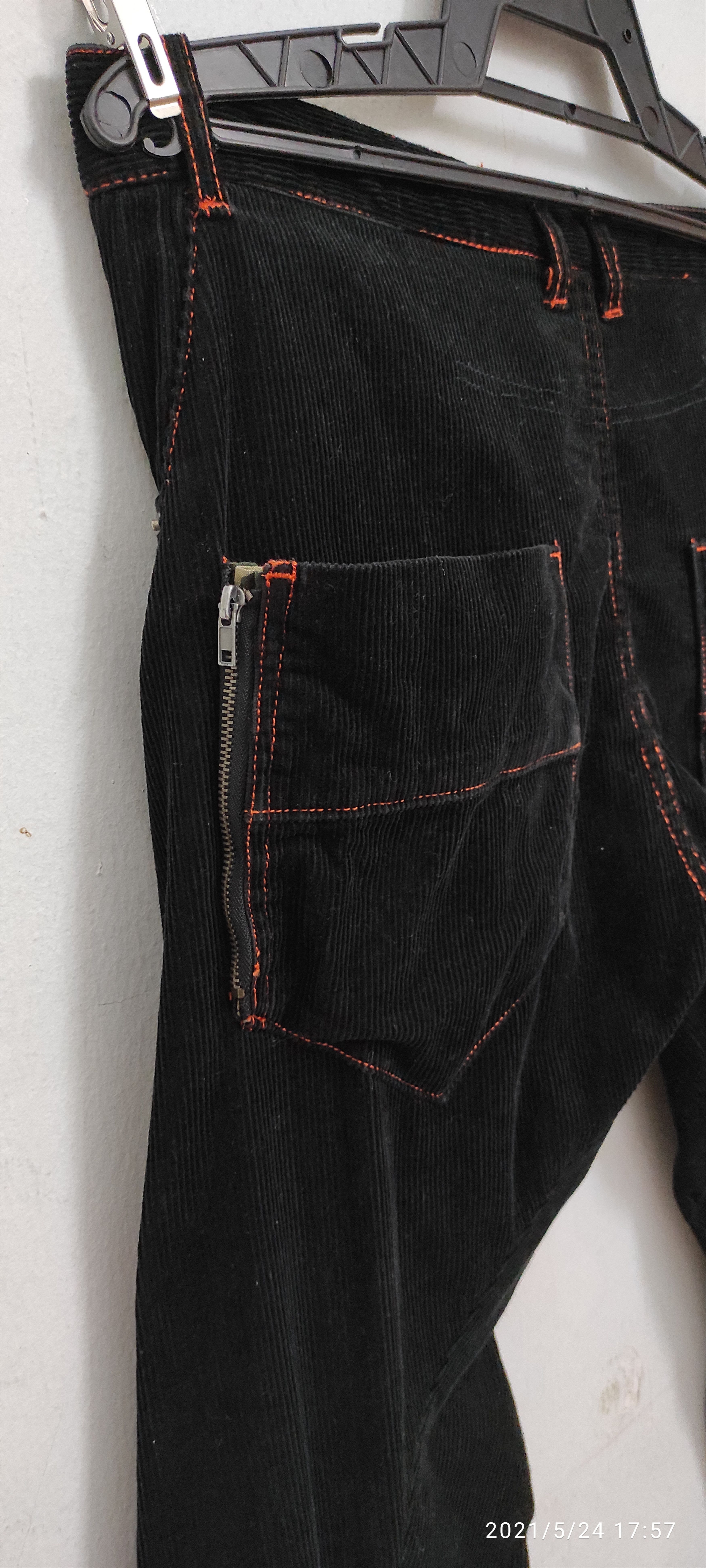 Other POPULARIZATION zipper velvet denim pants Size US 31 - 14 Thumbnail