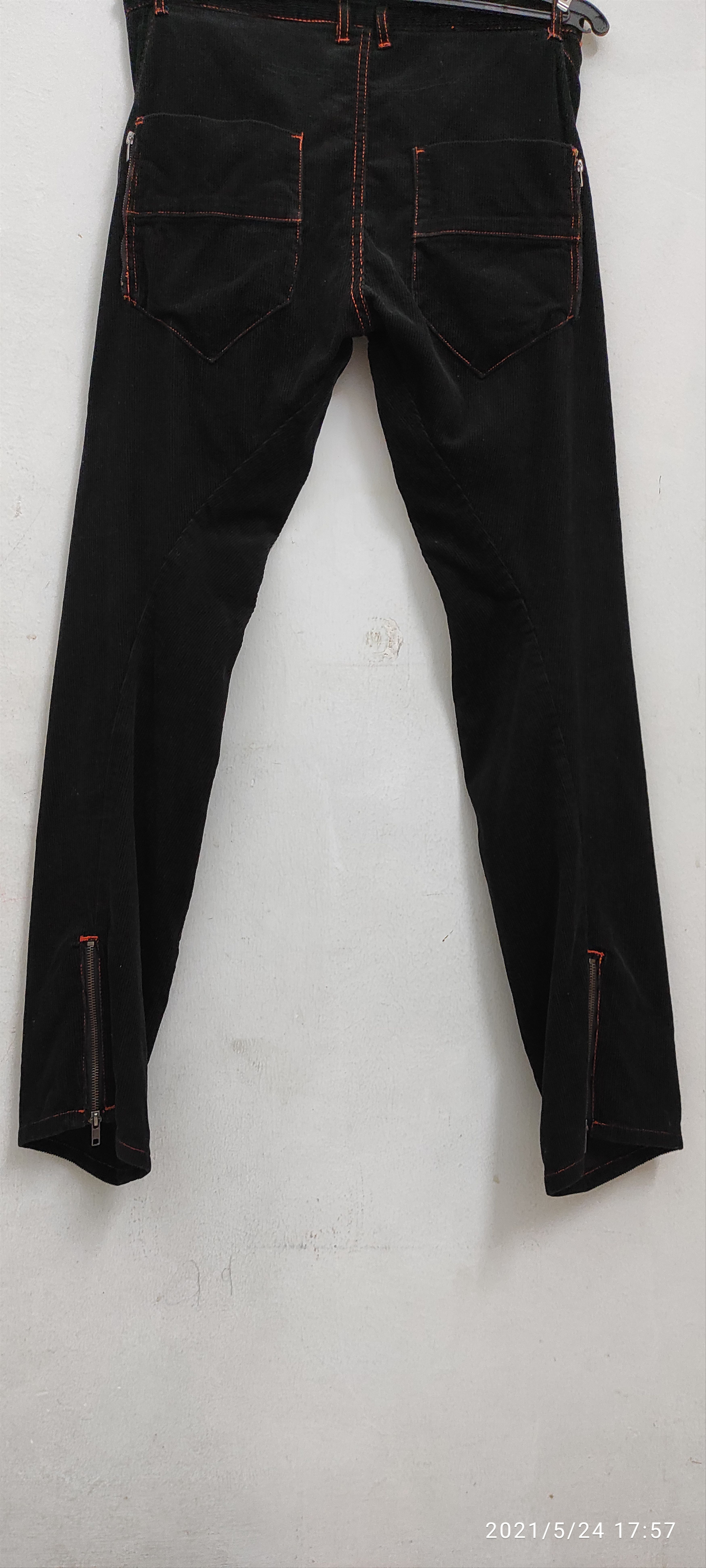 Other POPULARIZATION zipper velvet denim pants Size US 31 - 10 Thumbnail