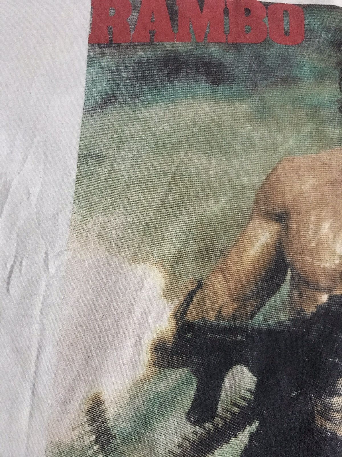 Vintage Rare Vintage Rambo promo movie made in USA t-shirt Size US L / EU 52-54 / 3 - 4 Thumbnail