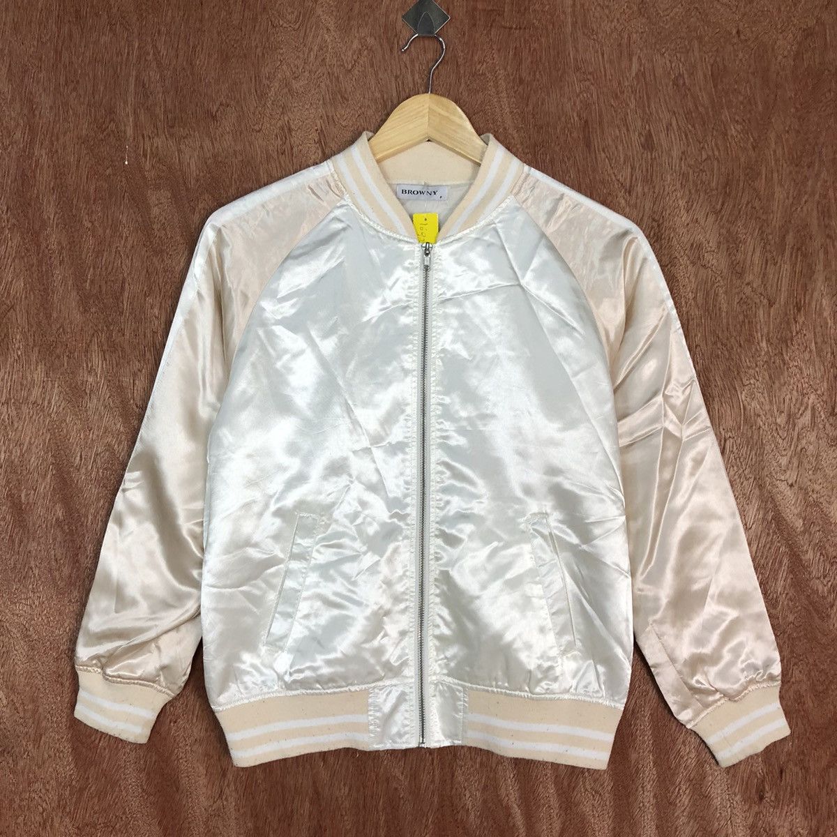 Japanese Brand DL Browny White tiger embroidered Varsity Jacket #1692 Size S / US 4 / IT 40 - 4 Thumbnail