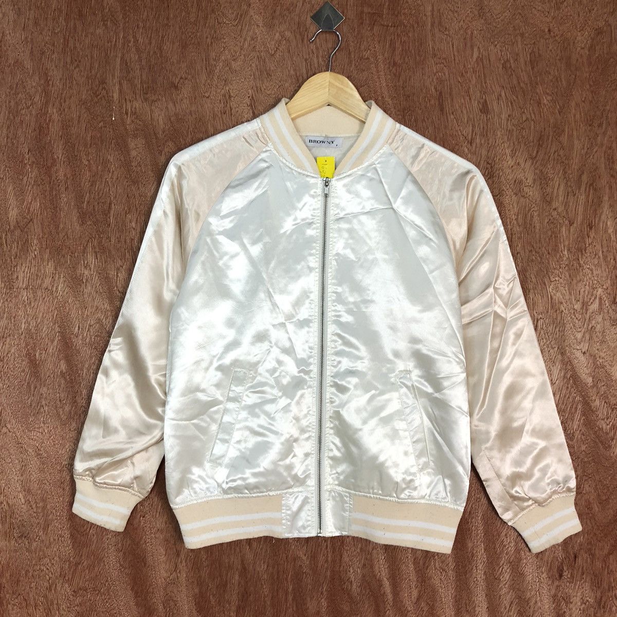 Japanese Brand DL Browny White tiger embroidered Varsity Jacket #1692 Size S / US 4 / IT 40 - 2 Thumbnail