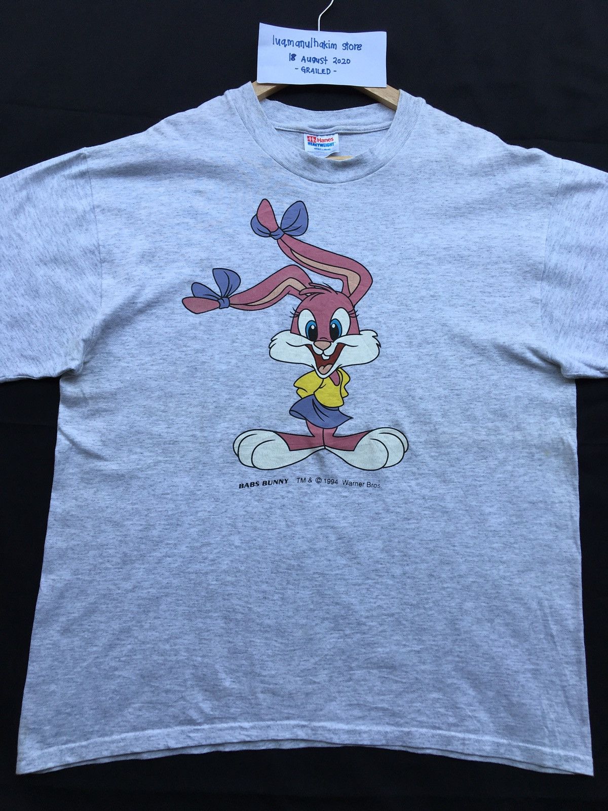 Hanes Vintage Babs Bunny Warner Bros Pictures Characters Tee Size US L / EU 52-54 / 3 - 1 Thumbnail
