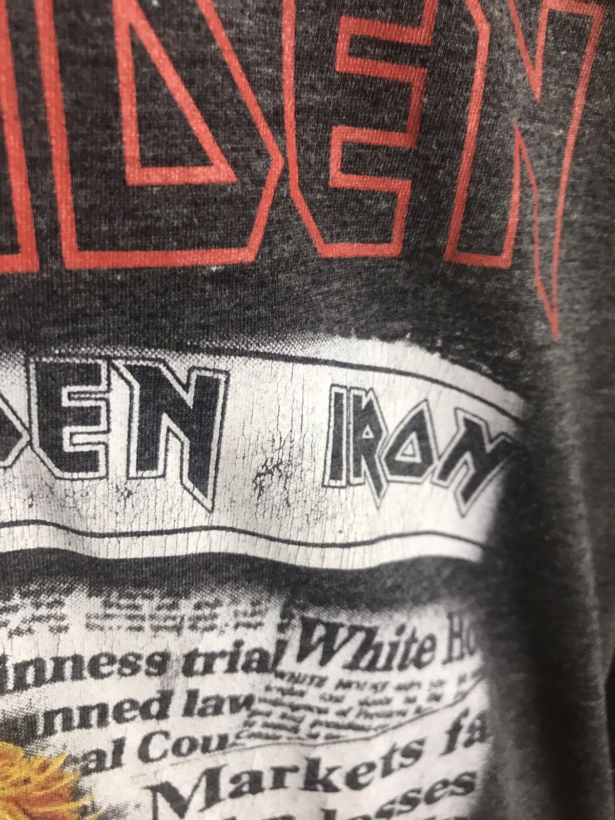 Iron Maiden Rare Vintage Iron Maiden 3/4 half sleeve shirt Size US S / EU 44-46 / 1 - 5 Thumbnail