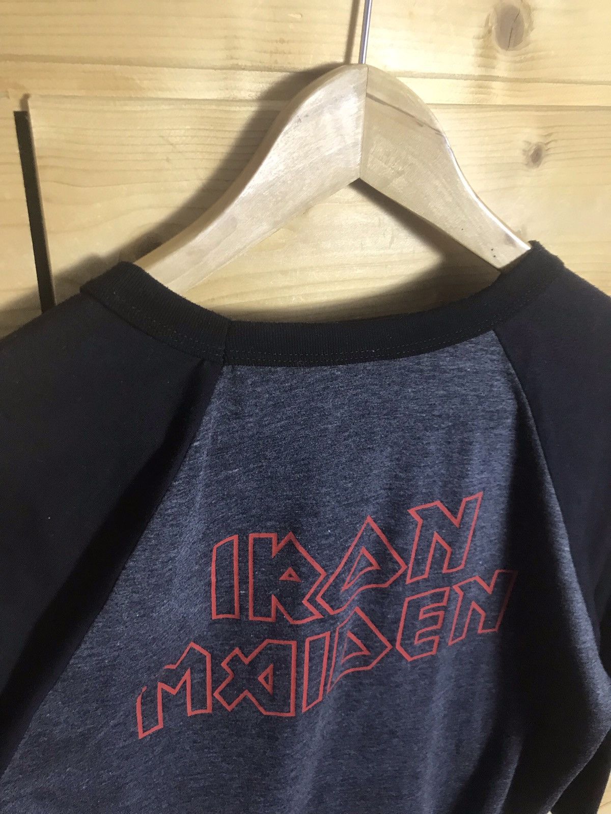 Iron Maiden Rare Vintage Iron Maiden 3/4 half sleeve shirt Size US S / EU 44-46 / 1 - 12 Thumbnail