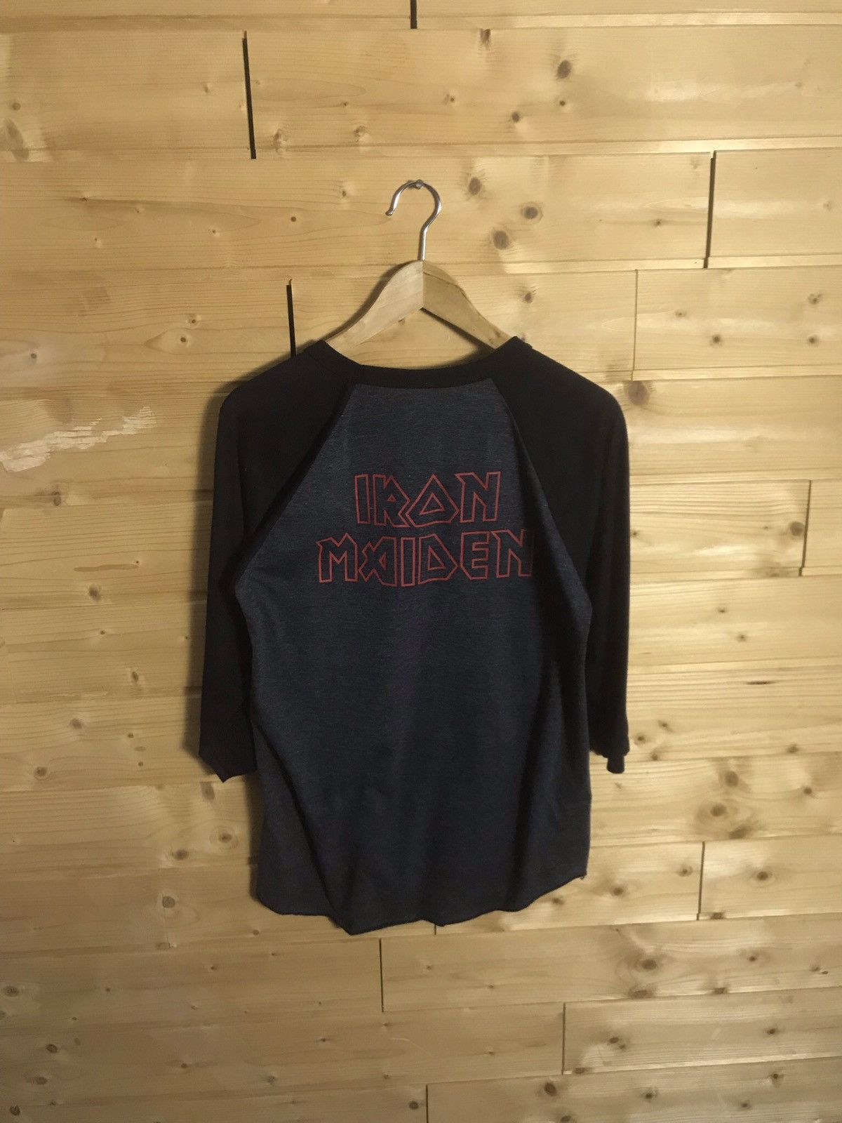 Iron Maiden Rare Vintage Iron Maiden 3/4 half sleeve shirt Size US S / EU 44-46 / 1 - 10 Thumbnail