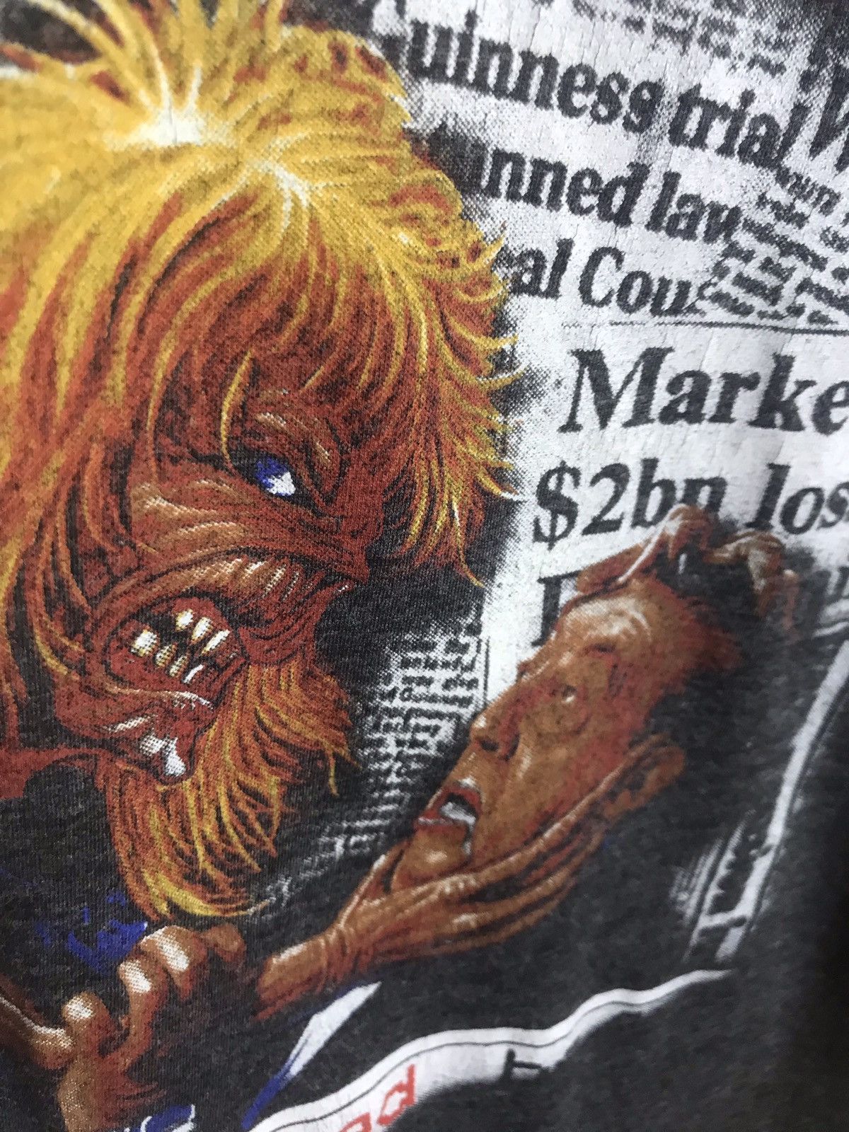Iron Maiden Rare Vintage Iron Maiden 3/4 half sleeve shirt Size US S / EU 44-46 / 1 - 4 Thumbnail