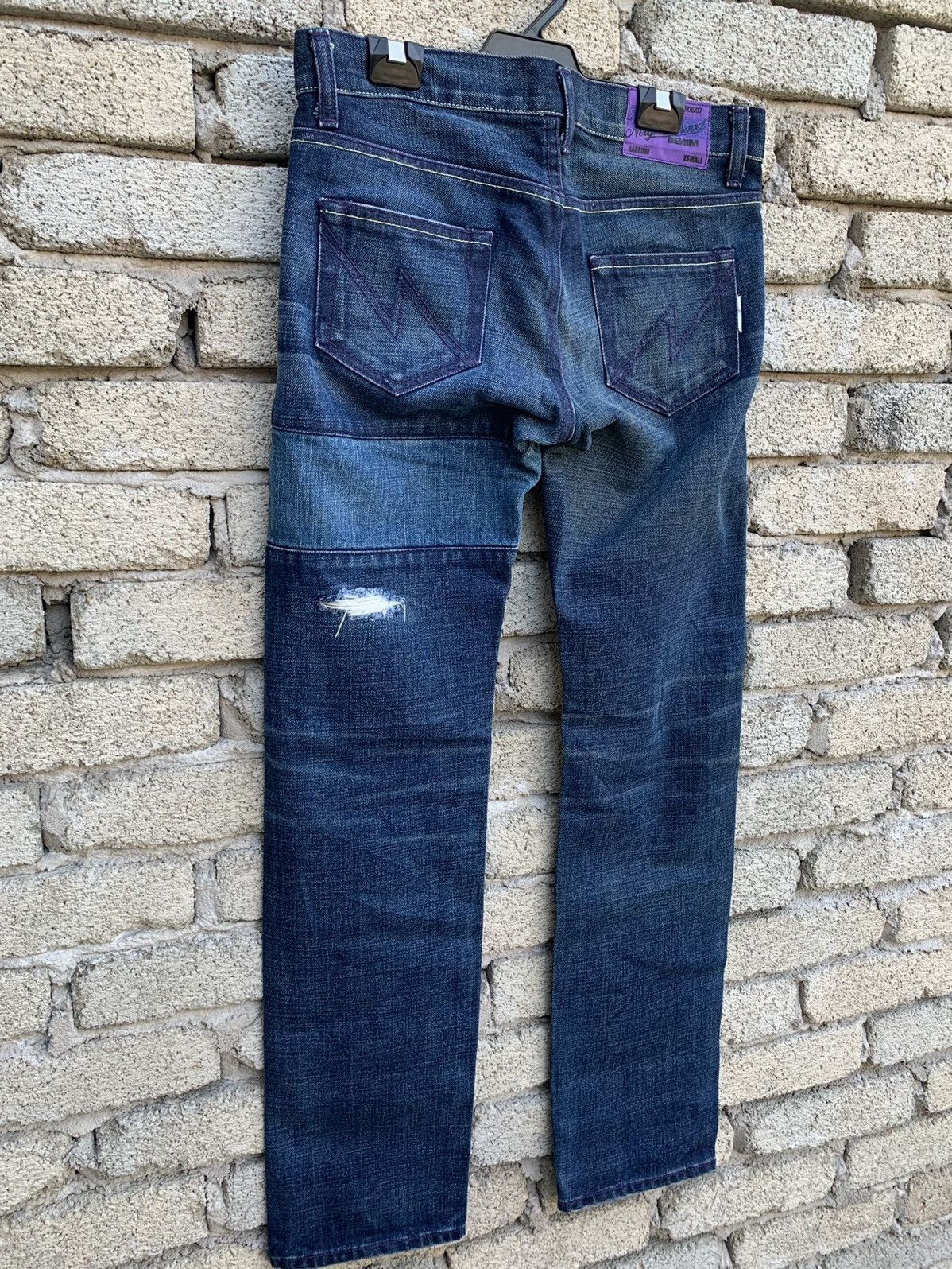 Neighborhood Neighborhood Savage Rips Patchwork 2003 Selvedge Denim Pants Size US 29 - 7 Thumbnail
