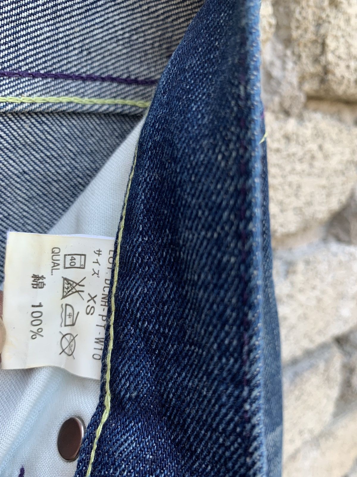 Neighborhood Neighborhood Savage Rips Patchwork 2003 Selvedge Denim Pants Size US 29 - 24 Thumbnail
