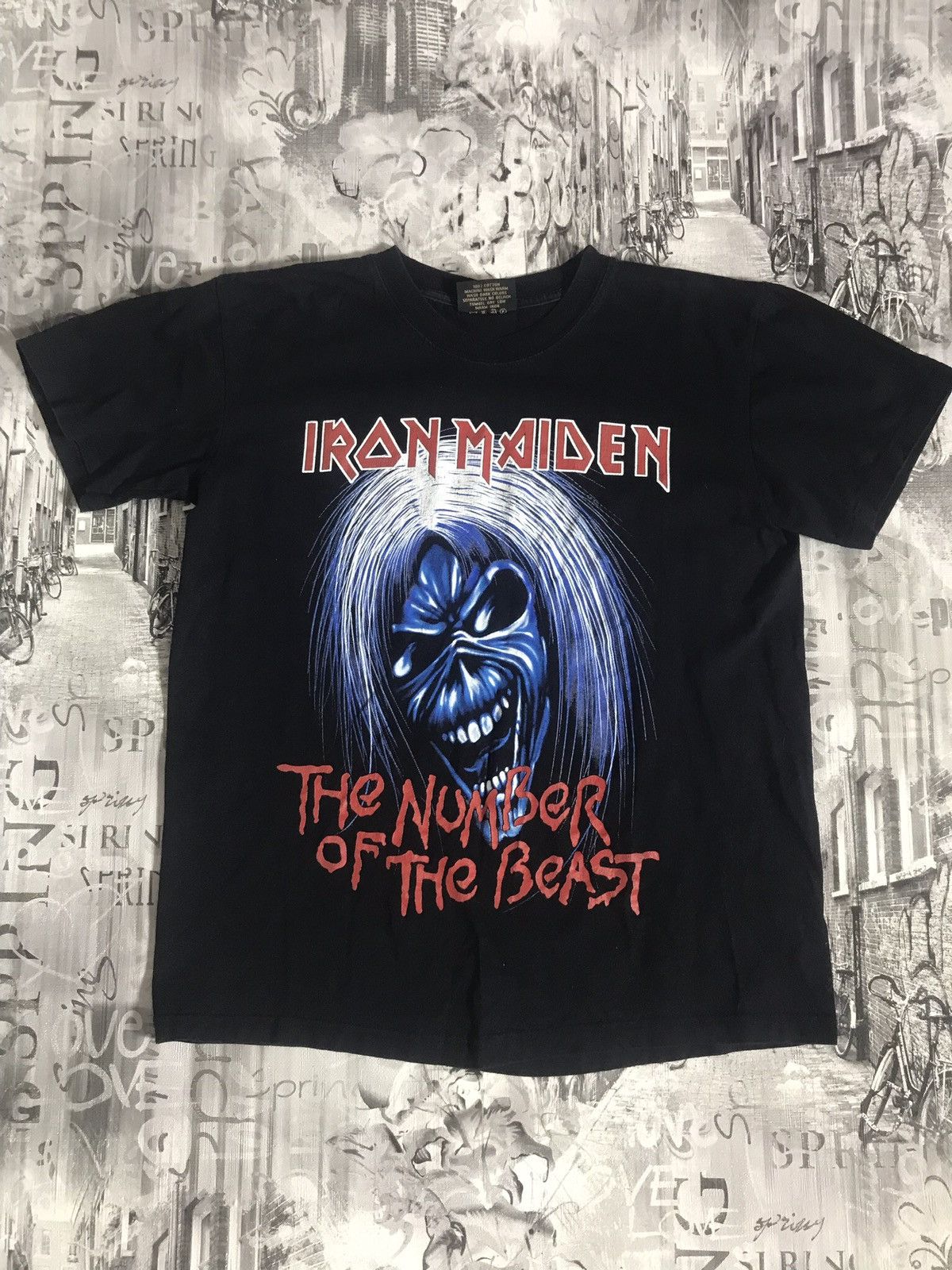 Vintage Rare Vintage Iron Maiden made in USA t-shirt Size US L / EU 52-54 / 3 - 1 Thumbnail