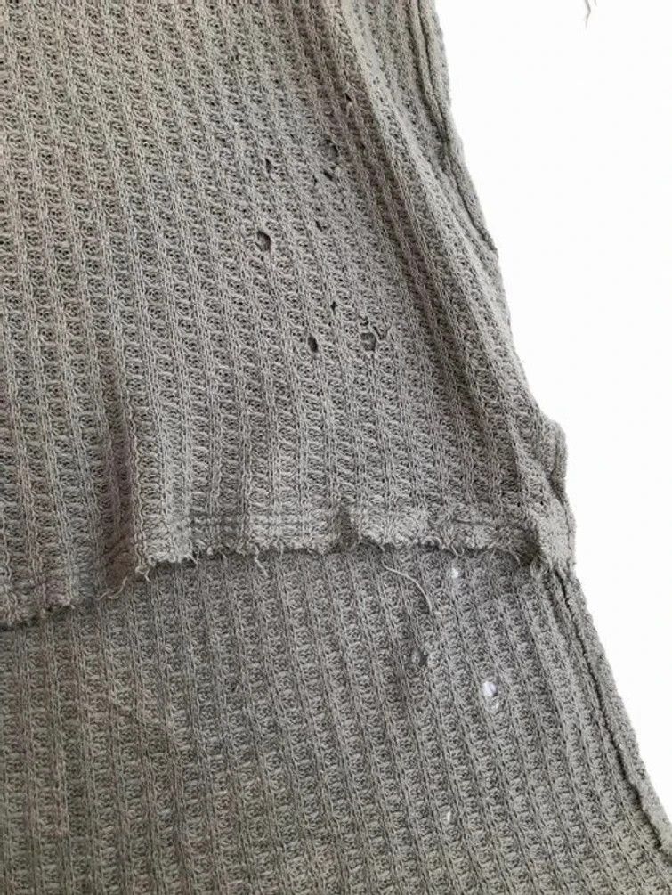 Maison MIHARA YASUHIRO RARE🔥KNIT THRASHED DESIGN FITTING TAILBACK SHIRT Size US L / EU 52-54 / 3 - 12 Thumbnail