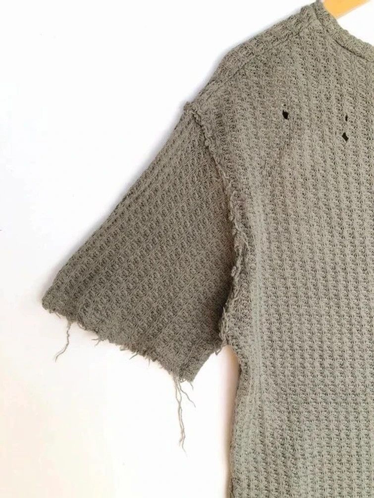 Maison MIHARA YASUHIRO RARE🔥KNIT THRASHED DESIGN FITTING TAILBACK SHIRT Size US L / EU 52-54 / 3 - 5 Thumbnail