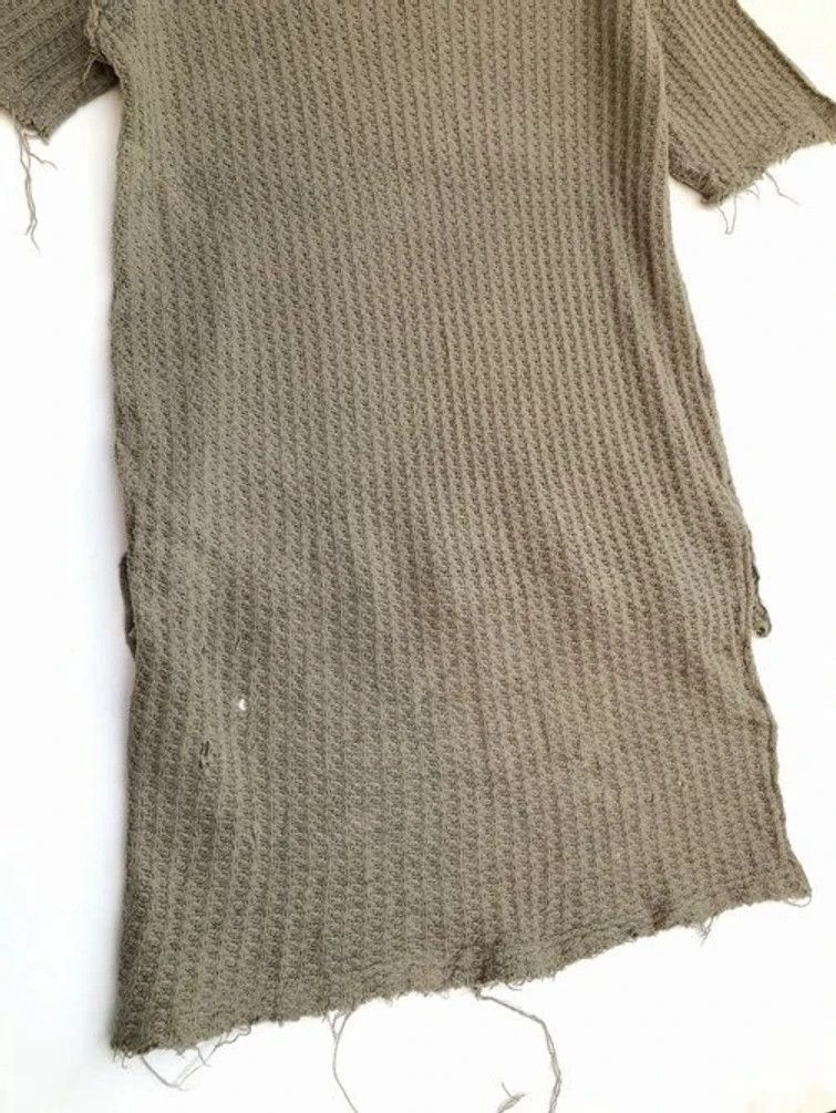 Maison MIHARA YASUHIRO RARE🔥KNIT THRASHED DESIGN FITTING TAILBACK SHIRT Size US L / EU 52-54 / 3 - 3 Thumbnail