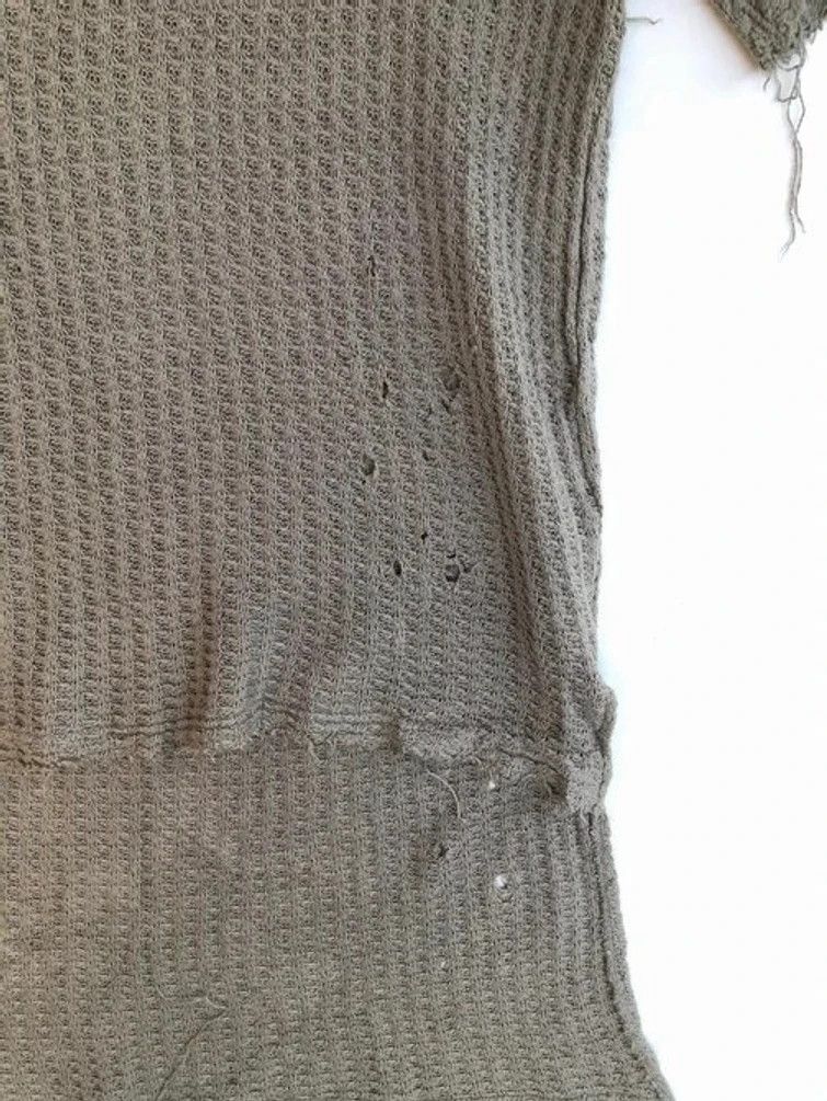 Maison MIHARA YASUHIRO RARE🔥KNIT THRASHED DESIGN FITTING TAILBACK SHIRT Size US L / EU 52-54 / 3 - 10 Thumbnail