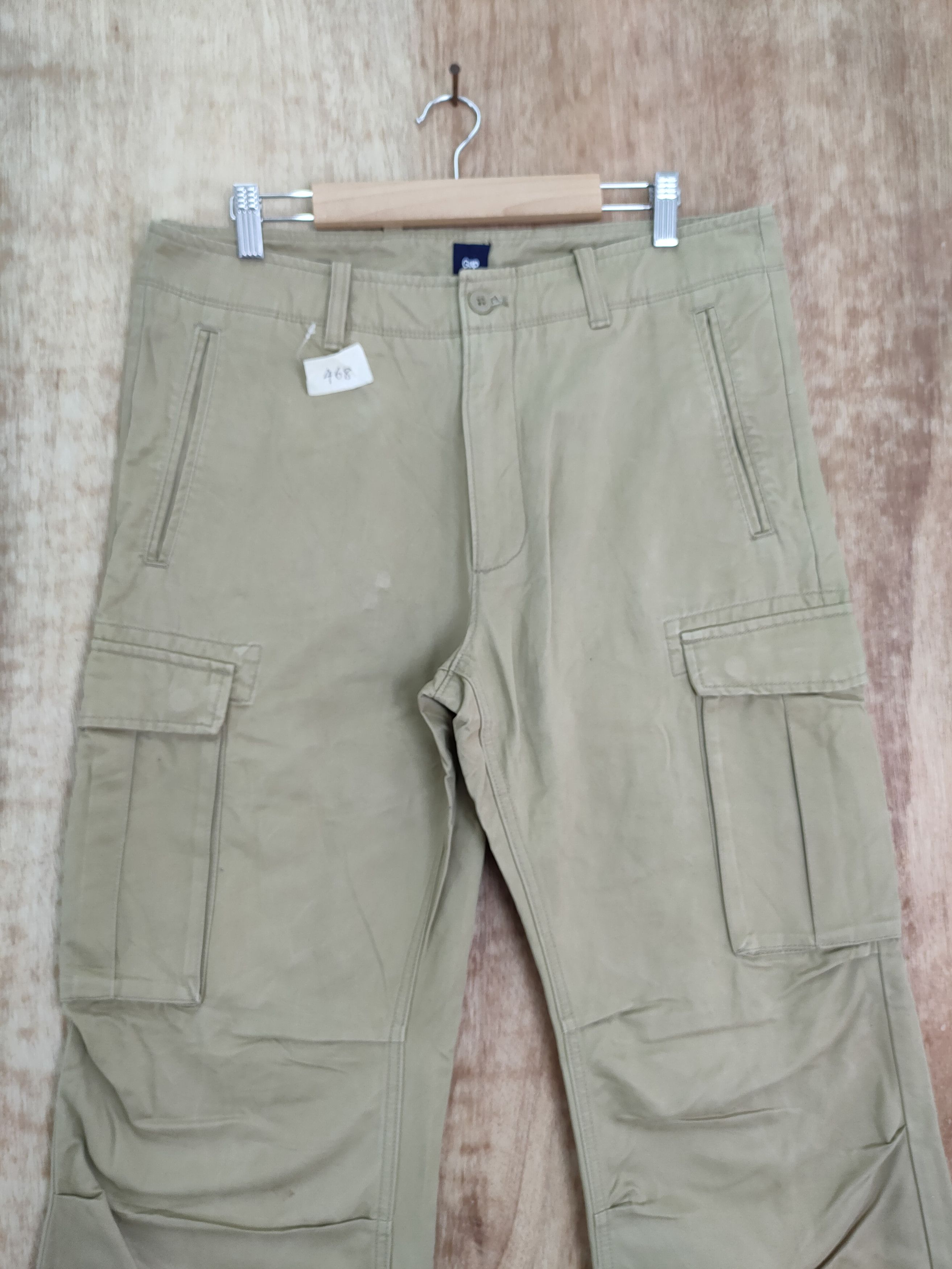 Gap Gap Kenye brown multipocket tactical cargo pants #468DL Size US 33 - 4 Thumbnail