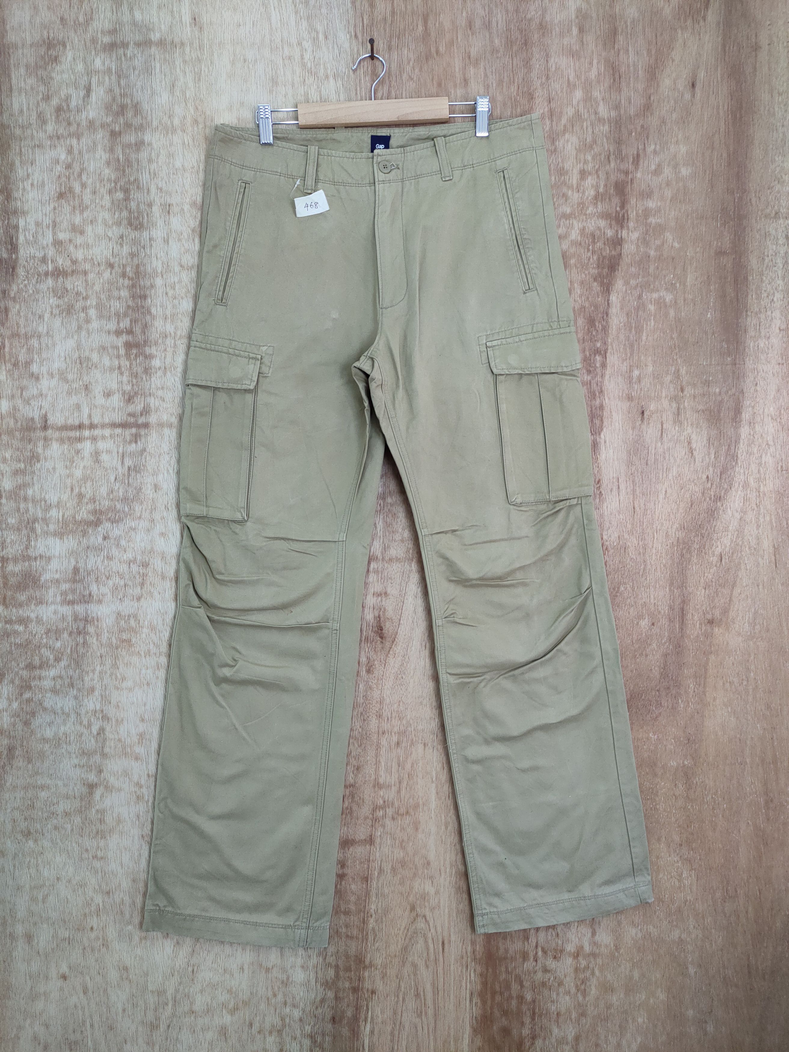 Gap Gap Kenye brown multipocket tactical cargo pants #468DL Size US 33 - 1 Thumbnail