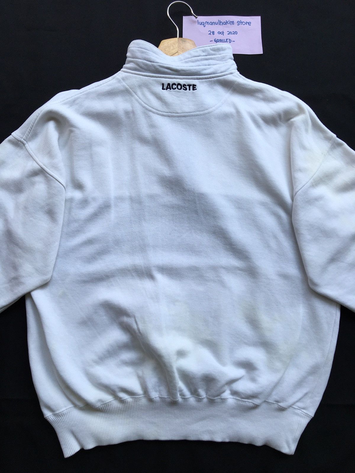 Lacoste Vintage Lacoste Sweatshirt Crewneck Big Logo Size US M / EU 48-50 / 2 - 6 Thumbnail