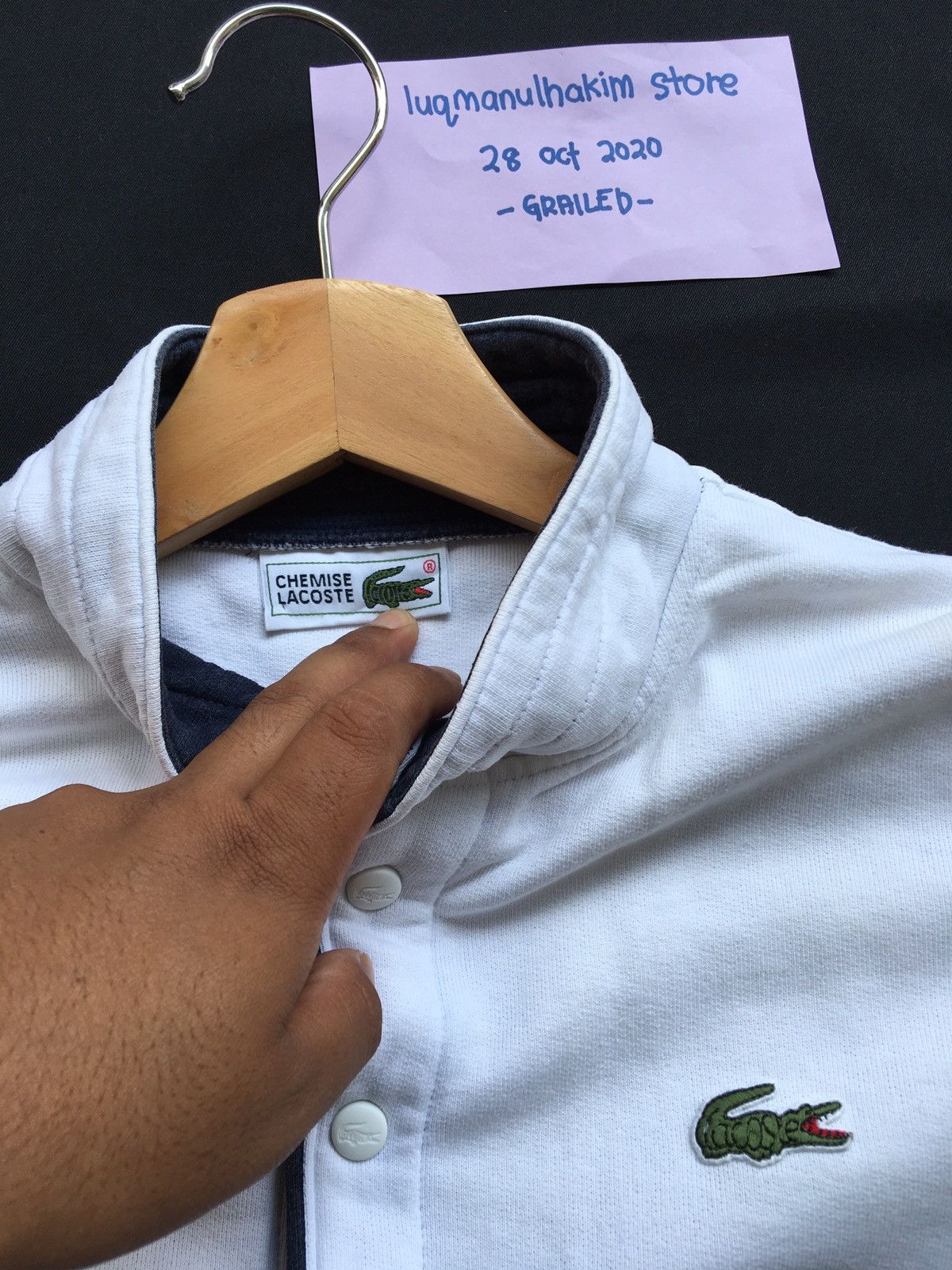 Lacoste Vintage Lacoste Sweatshirt Crewneck Big Logo Size US M / EU 48-50 / 2 - 11 Thumbnail