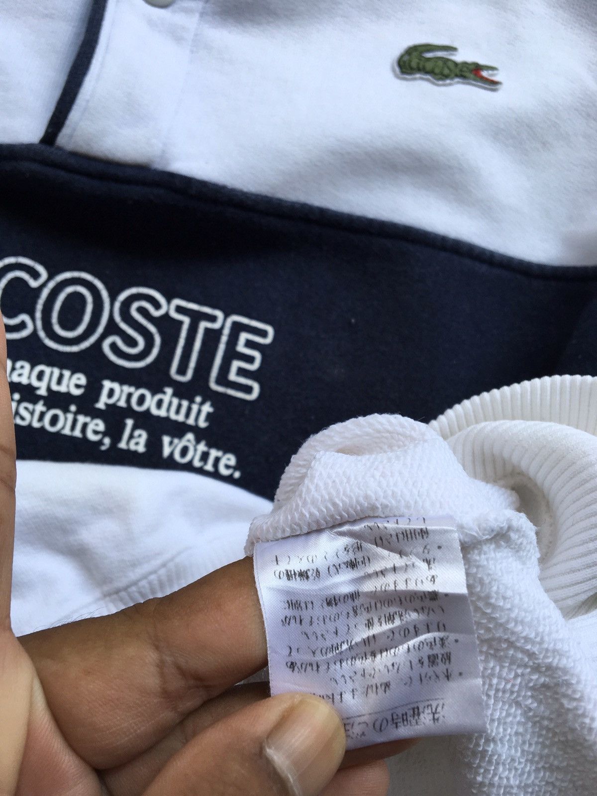Lacoste Vintage Lacoste Sweatshirt Crewneck Big Logo Size US M / EU 48-50 / 2 - 14 Thumbnail