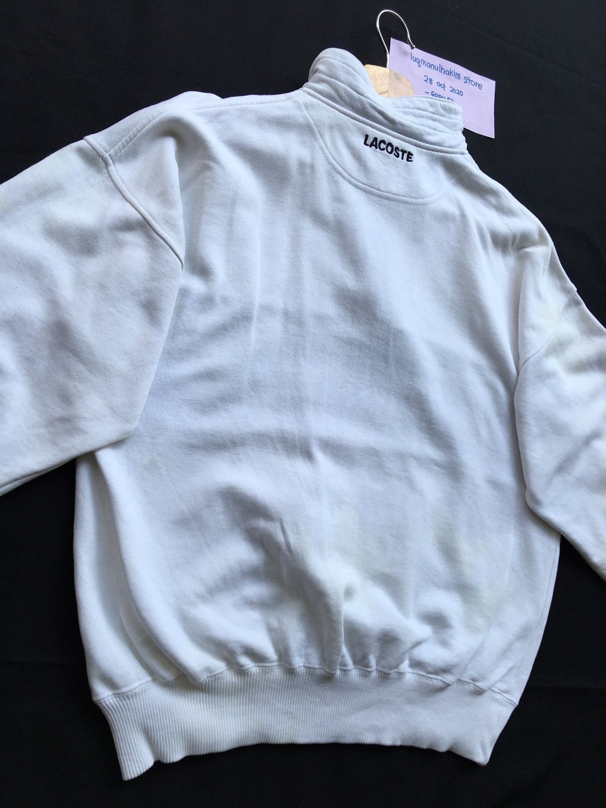 Lacoste Vintage Lacoste Sweatshirt Crewneck Big Logo Size US M / EU 48-50 / 2 - 7 Thumbnail