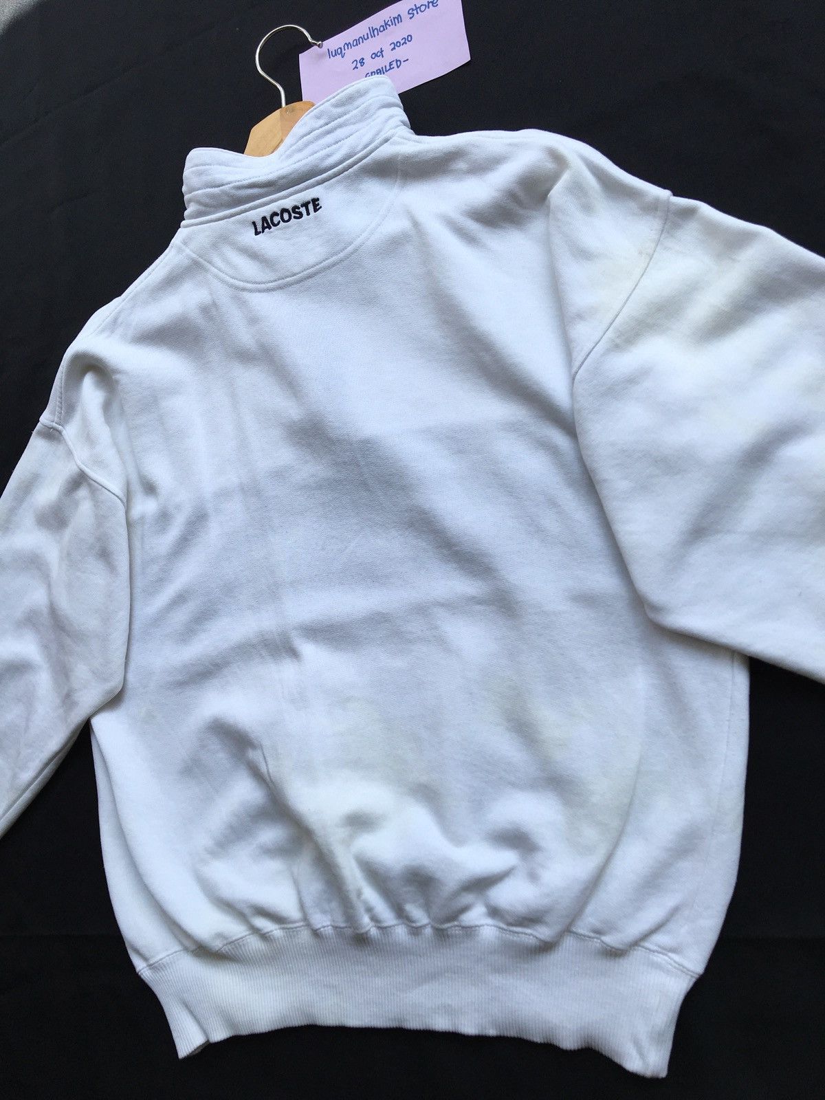 Lacoste Vintage Lacoste Sweatshirt Crewneck Big Logo Size US M / EU 48-50 / 2 - 8 Thumbnail
