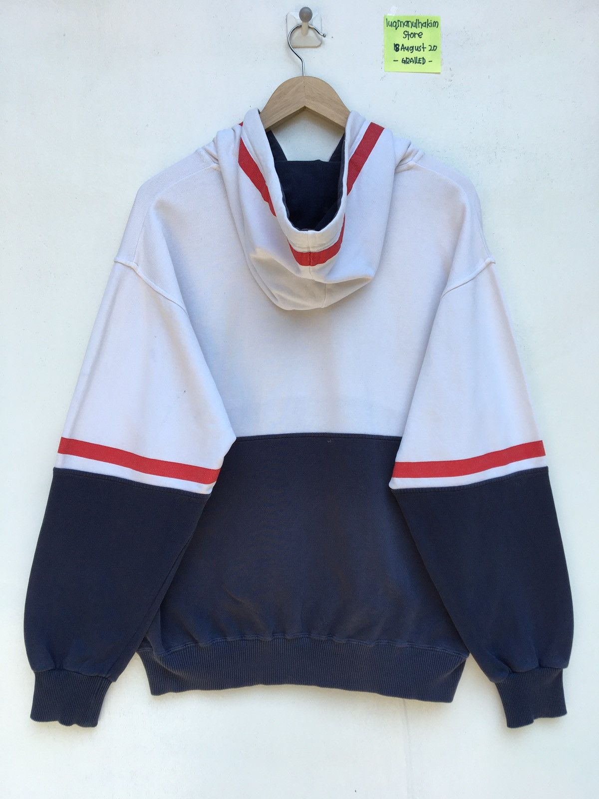 Lacoste Vintage Lacoste Spellout Big Logo Hoodie Size US L / EU 52-54 / 3 - 13 Thumbnail
