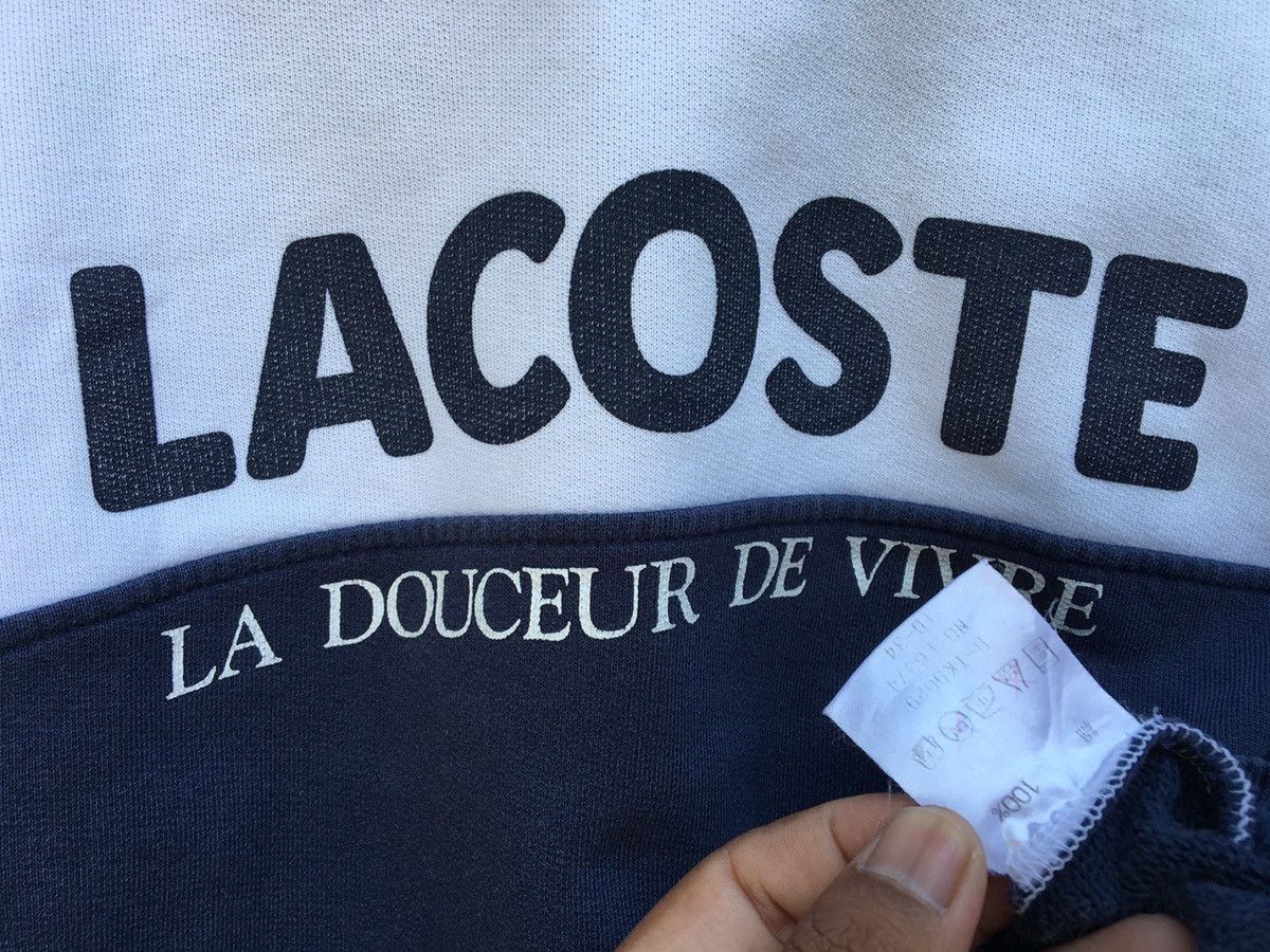 Lacoste Vintage Lacoste Spellout Big Logo Hoodie Size US L / EU 52-54 / 3 - 10 Thumbnail