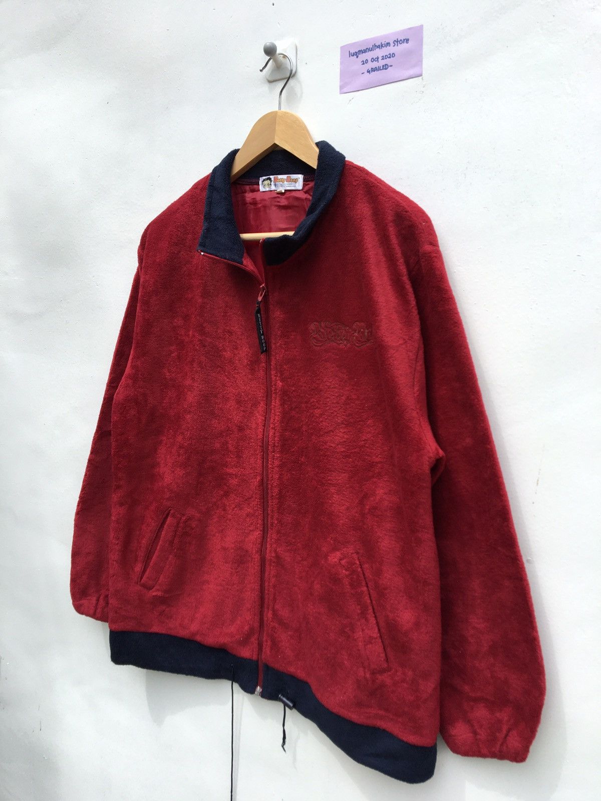 Cartoon Network tg BETTY BOOP Fleece Red Jacket Big Logo Betty Boop CowBoY Size US L / EU 52-54 / 3 - 8 Thumbnail