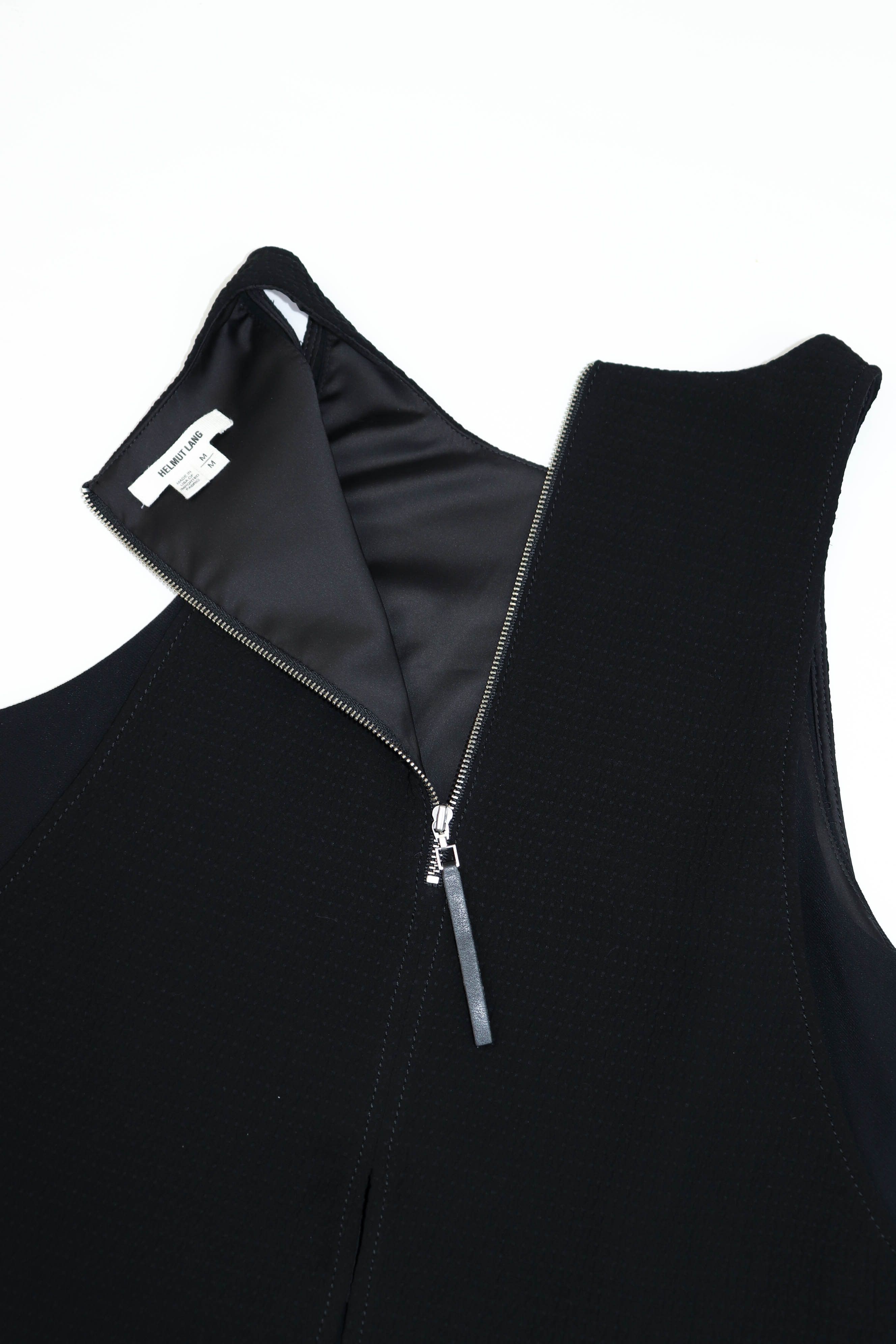 Helmut Lang Women's Helmut Lang Black Layered Mini Top Zip Blouse Size M / US 6-8 / IT 42-44 - 10 Thumbnail