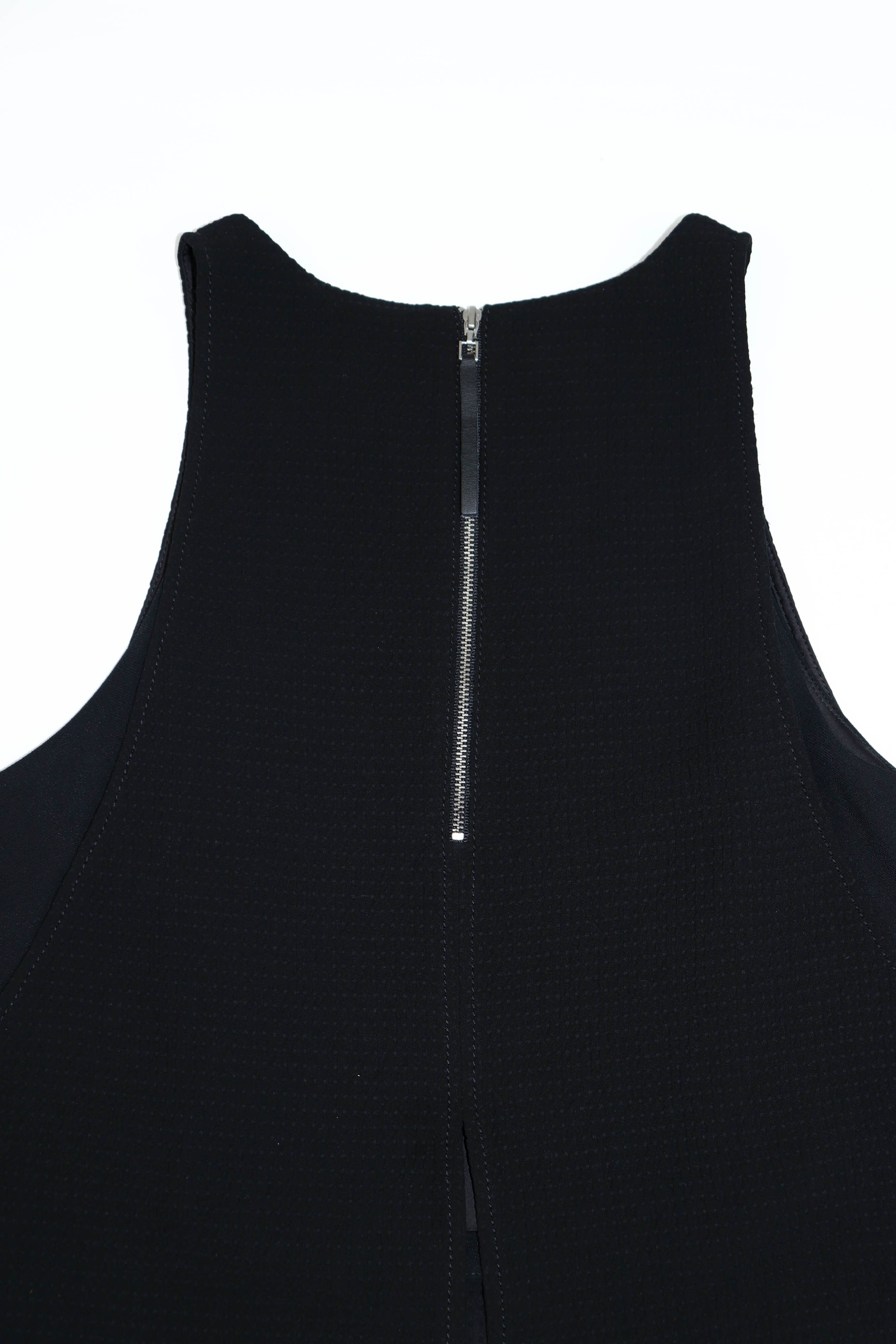 Helmut Lang Women's Helmut Lang Black Layered Mini Top Zip Blouse Size M / US 6-8 / IT 42-44 - 9 Thumbnail