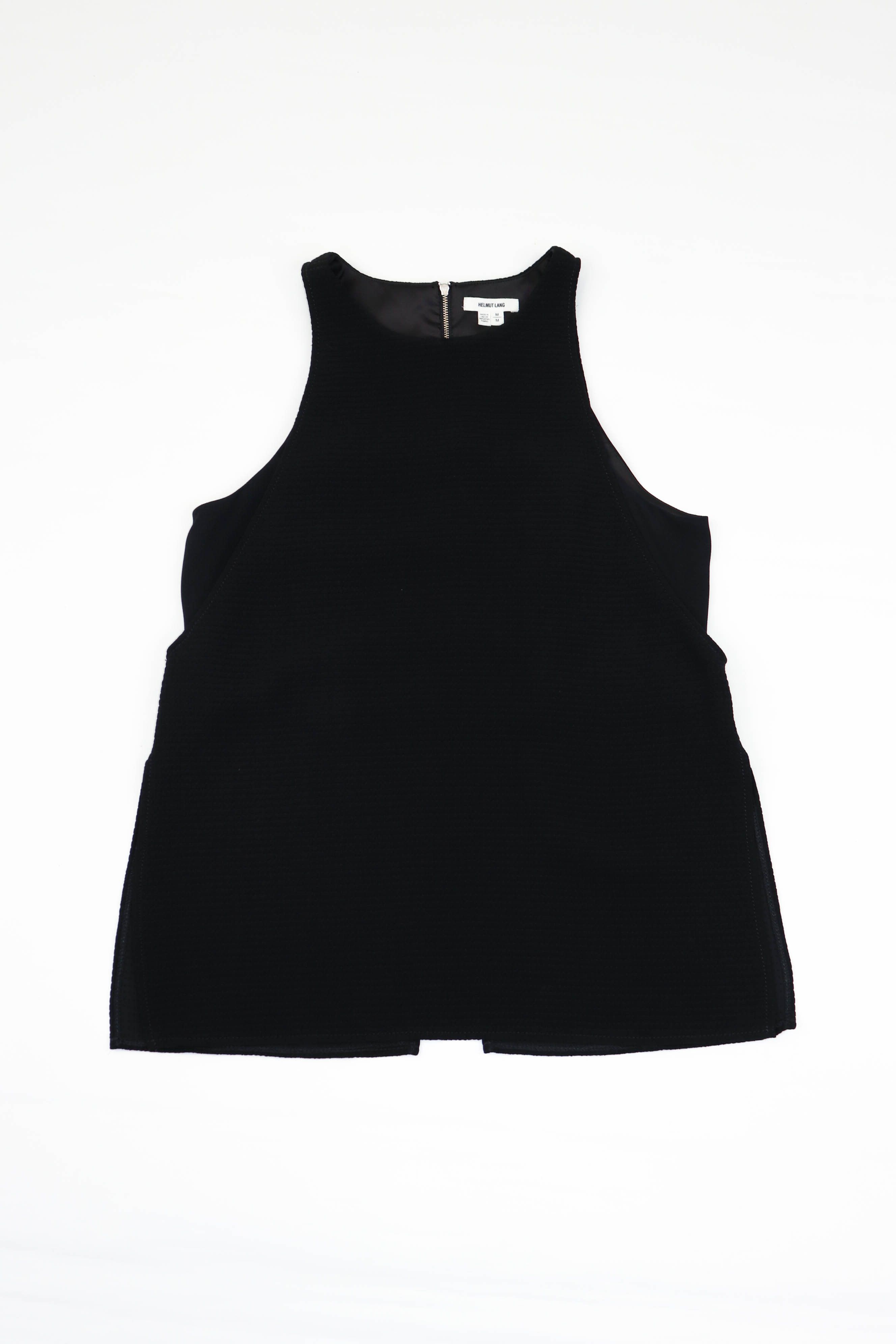Helmut Lang Women's Helmut Lang Black Layered Mini Top Zip Blouse Size M / US 6-8 / IT 42-44 - 1 Thumbnail