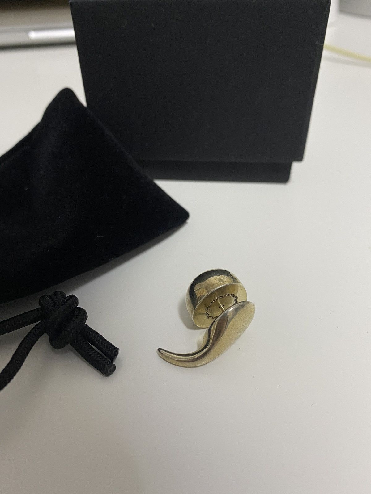 Alan Crocetti Gold single earring Size ONE SIZE - 1 Thumbnail