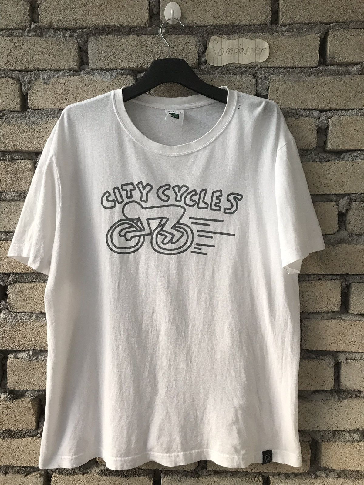 Keith Haring × Vintage Keith Haring City Cycles Art Tee Size US L / EU 52-54 / 3 - 1 Thumbnail