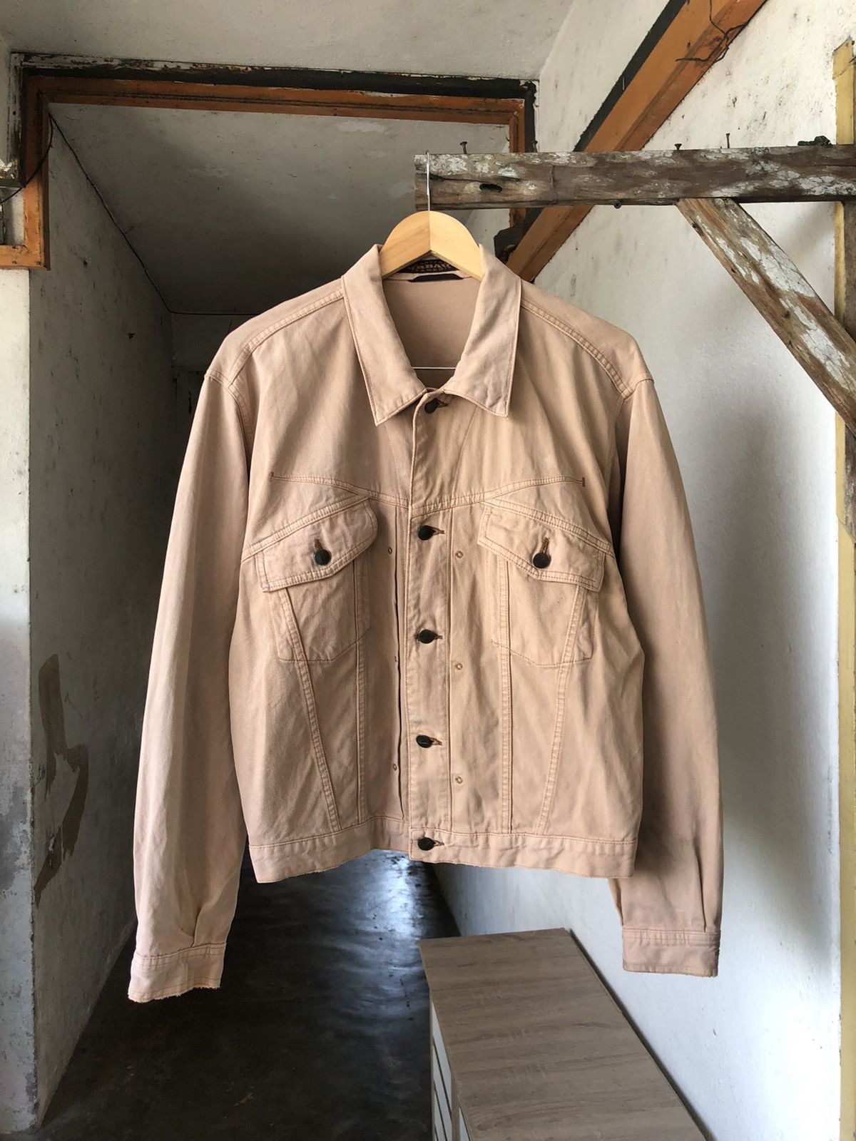 Marithe + Francois Girbaud Vintage 90s Marithe Francois Girbaud Faded Denim Jacket Size US L / EU 52-54 / 3 - 3 Thumbnail