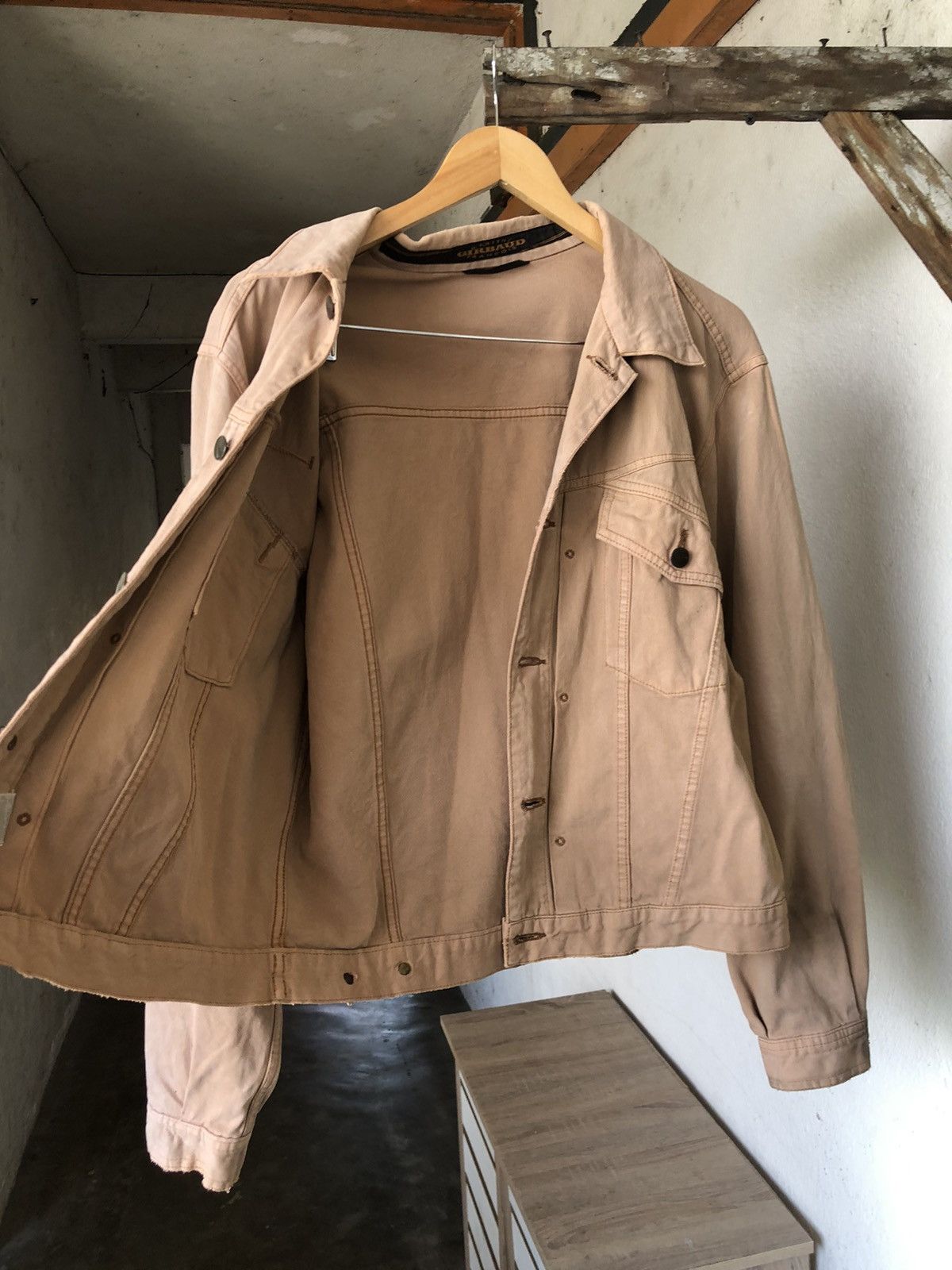 Marithe + Francois Girbaud Vintage 90s Marithe Francois Girbaud Faded Denim Jacket Size US L / EU 52-54 / 3 - 15 Thumbnail