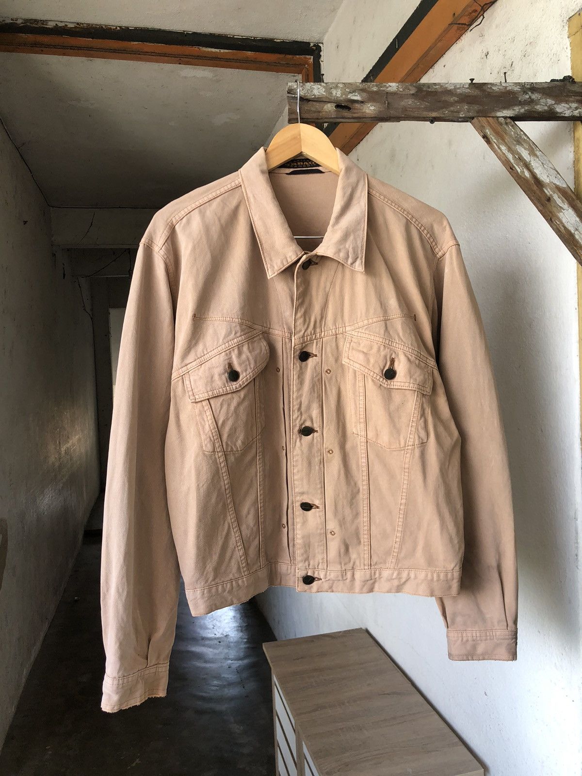 Marithe + Francois Girbaud Vintage 90s Marithe Francois Girbaud Faded Denim Jacket Size US L / EU 52-54 / 3 - 4 Thumbnail