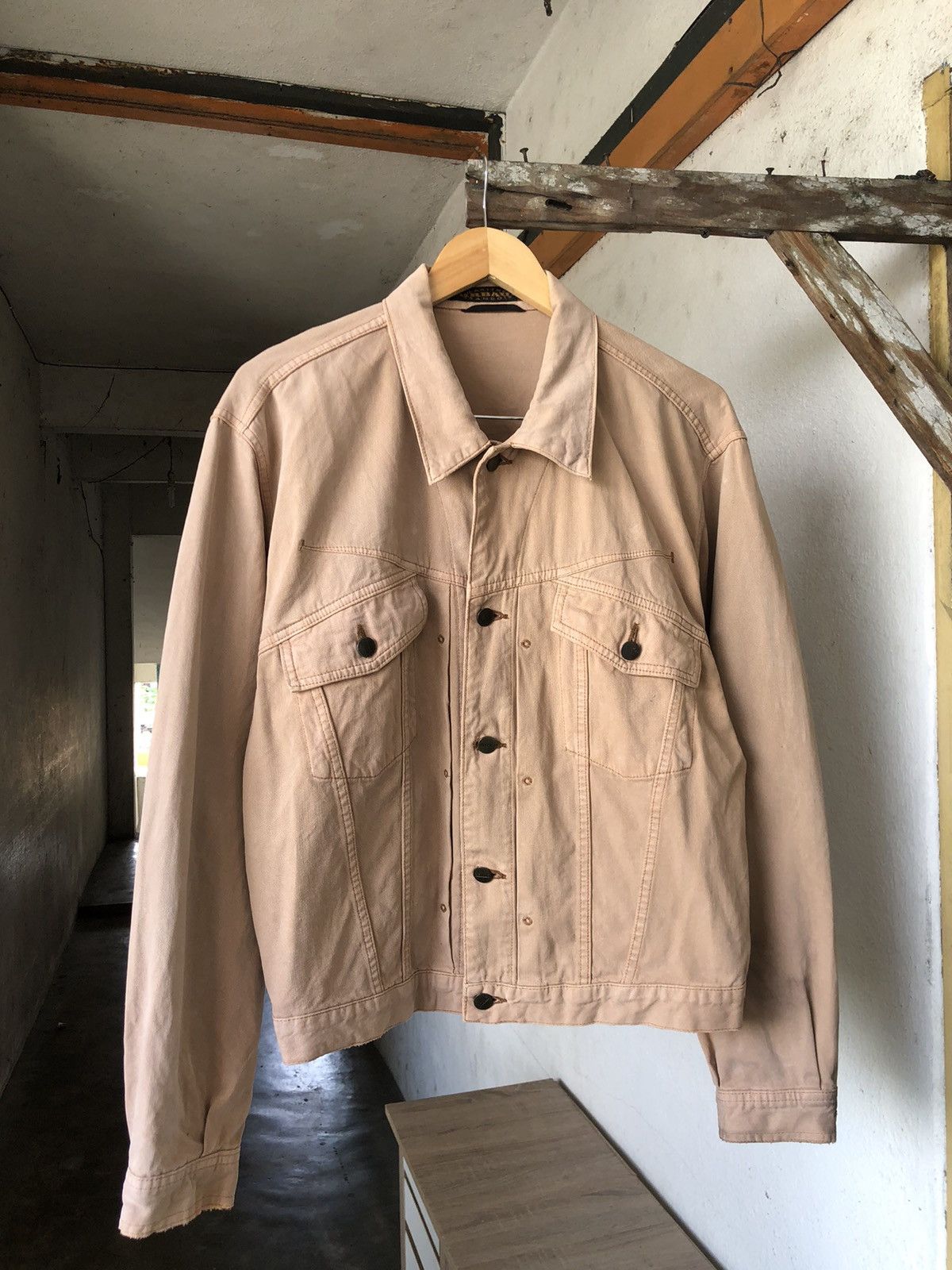 Marithe + Francois Girbaud Vintage 90s Marithe Francois Girbaud Faded Denim Jacket Size US L / EU 52-54 / 3 - 5 Thumbnail