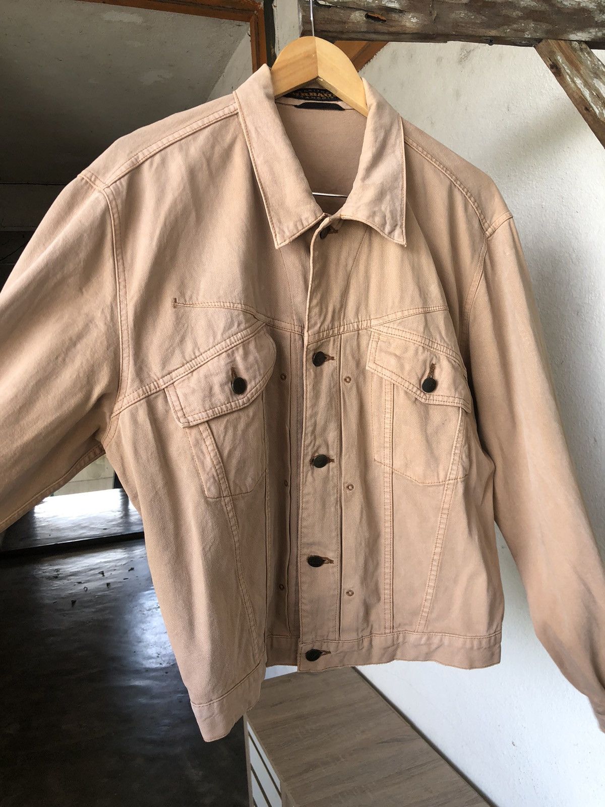 Marithe + Francois Girbaud Vintage 90s Marithe Francois Girbaud Faded Denim Jacket Size US L / EU 52-54 / 3 - 9 Thumbnail