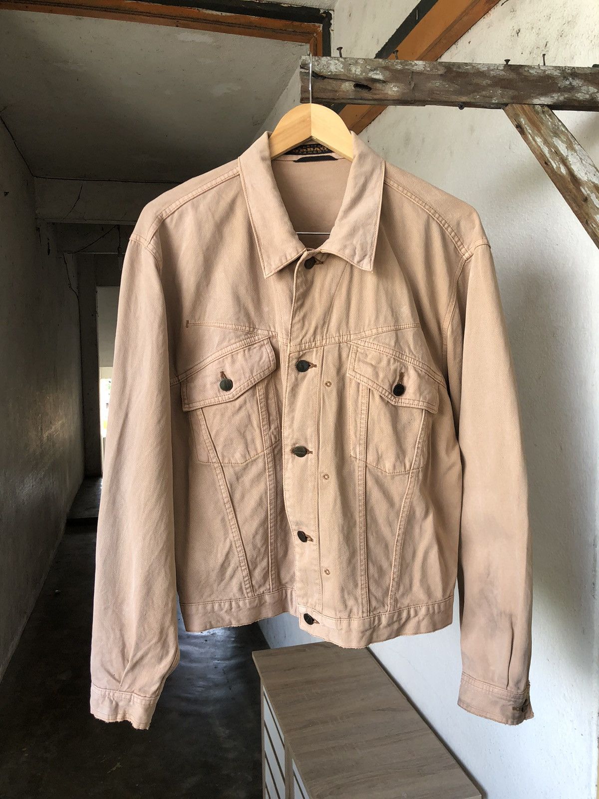 Marithe + Francois Girbaud Vintage 90s Marithe Francois Girbaud Faded Denim Jacket Size US L / EU 52-54 / 3 - 11 Thumbnail