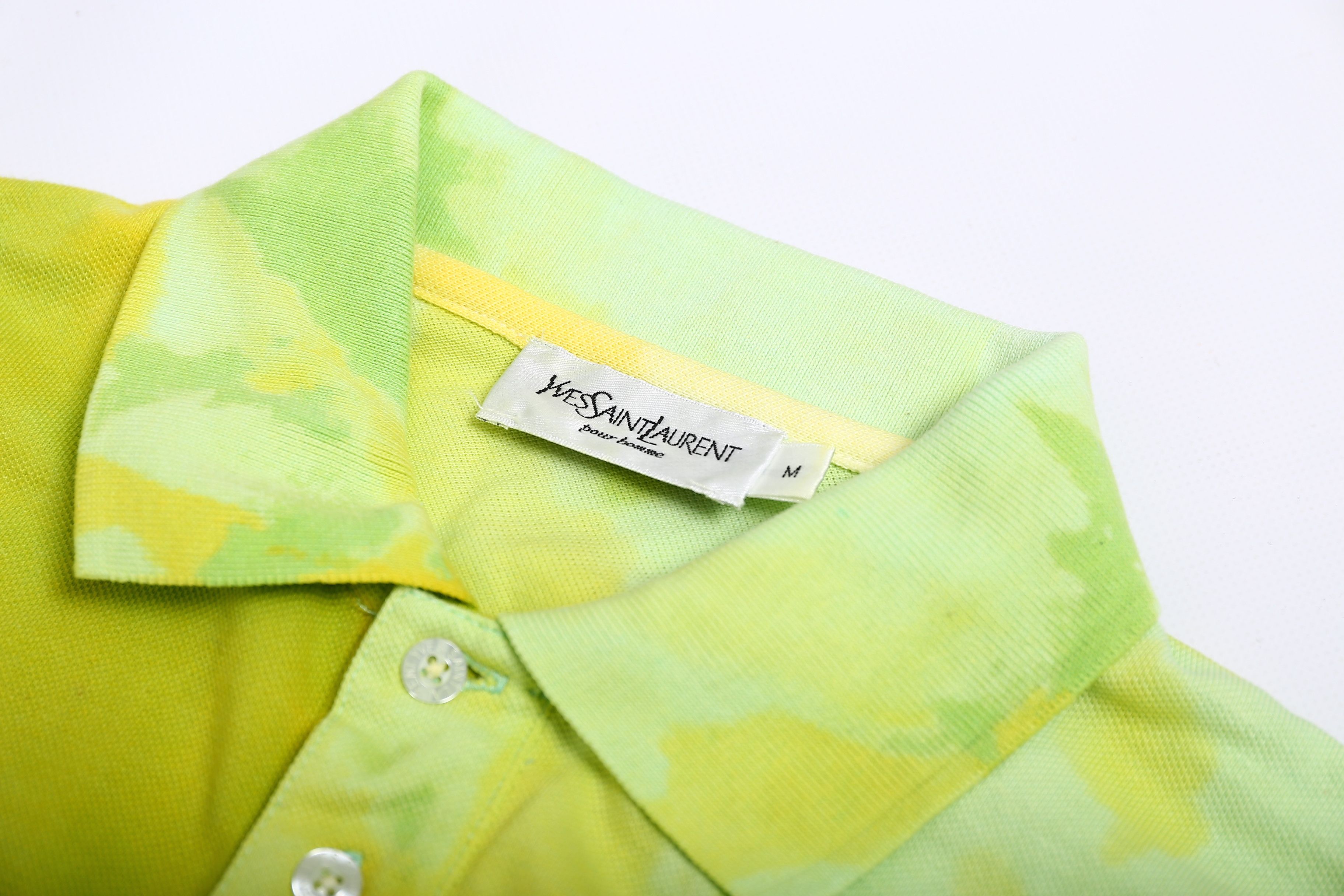 Vintage × Yves Saint Laurent YSL tie day polo Vintage 90s Custom Size US M / EU 48-50 / 2 - 2 Thumbnail