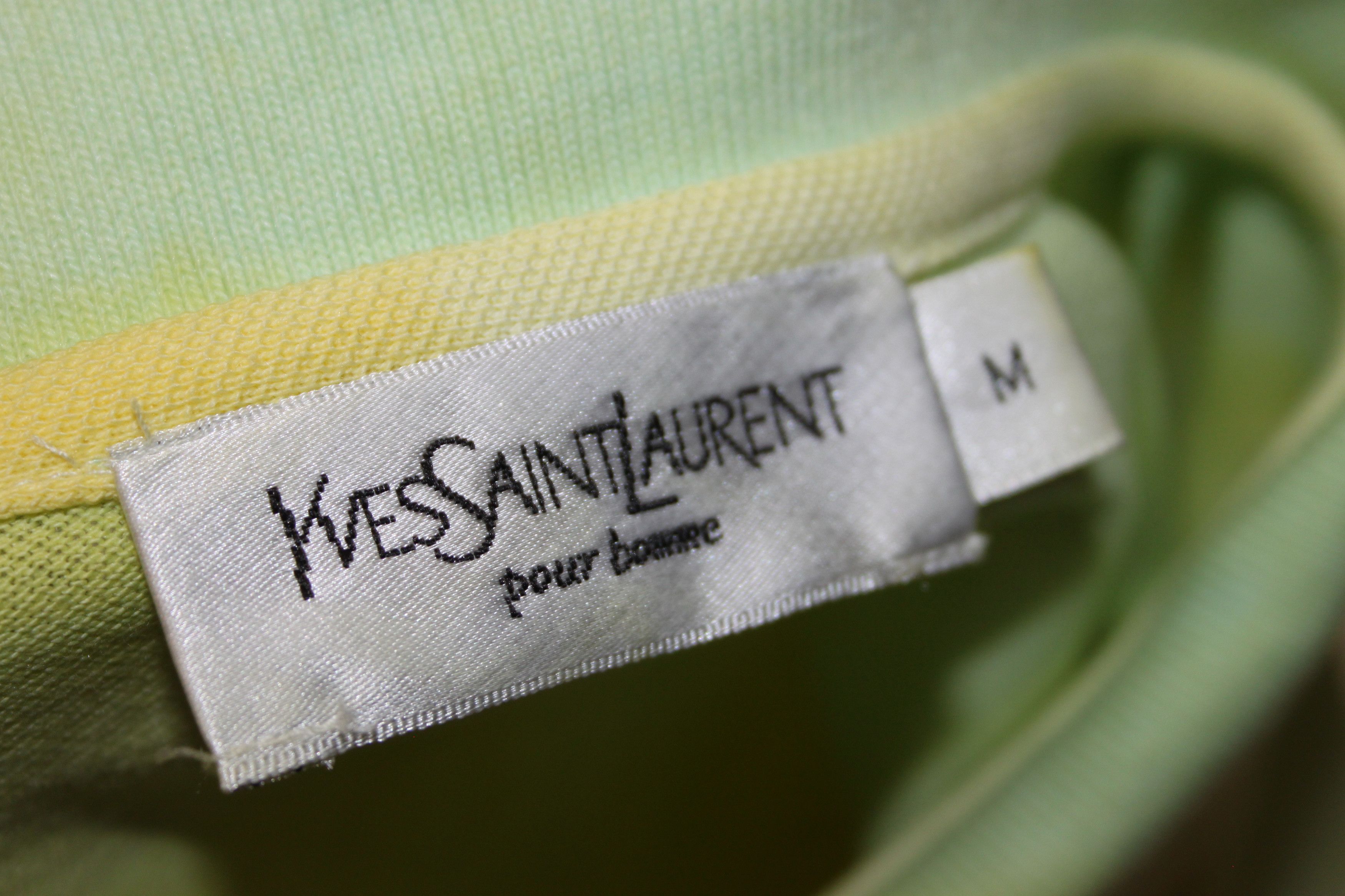 Vintage × Yves Saint Laurent YSL tie day polo Vintage 90s Custom Size US M / EU 48-50 / 2 - 8 Thumbnail