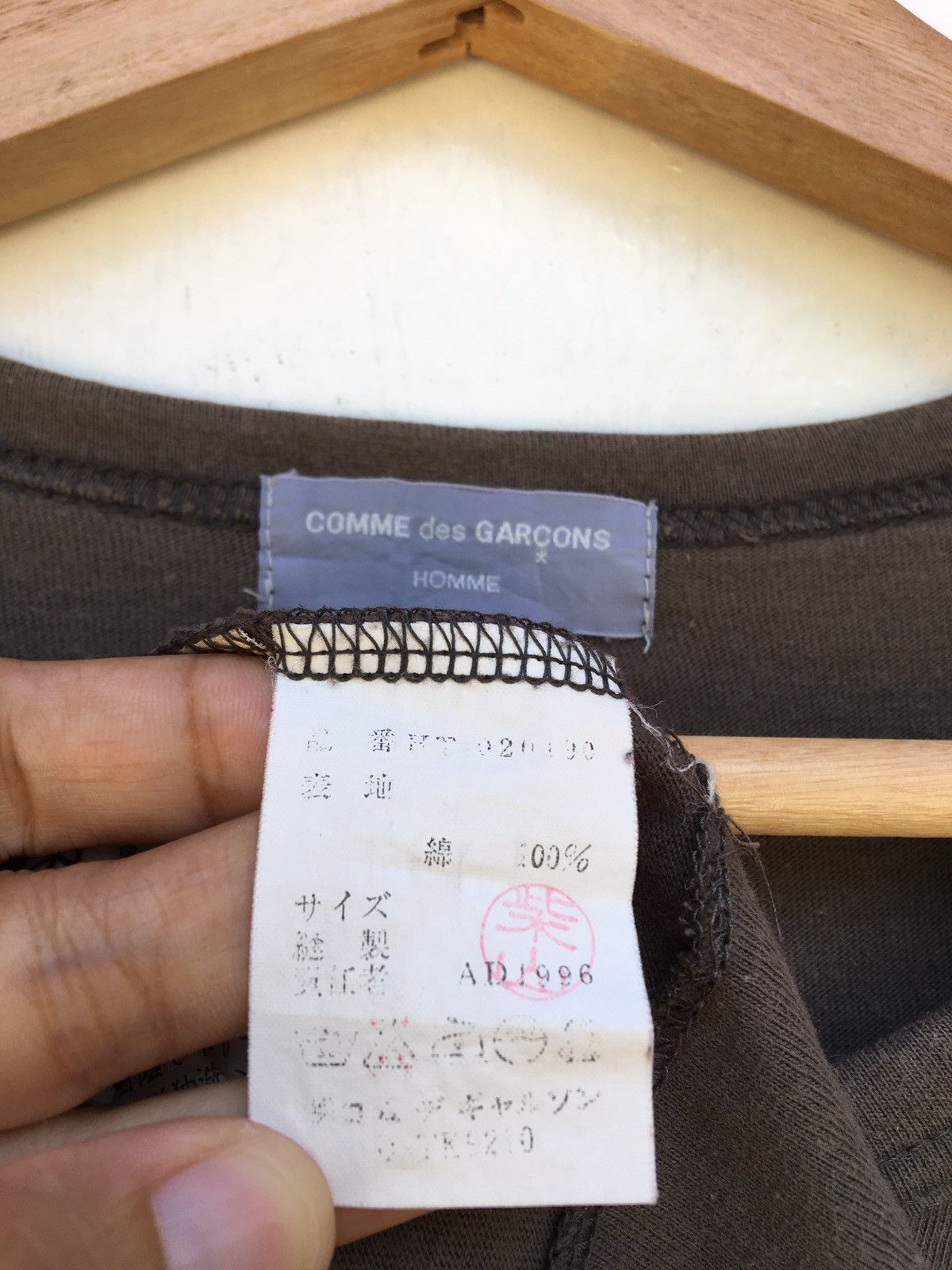 Comme des Garcons Vintage AD 1996 CDG Comme Des Garcons Homme T shirt Size US L / EU 52-54 / 3 - 14 Thumbnail
