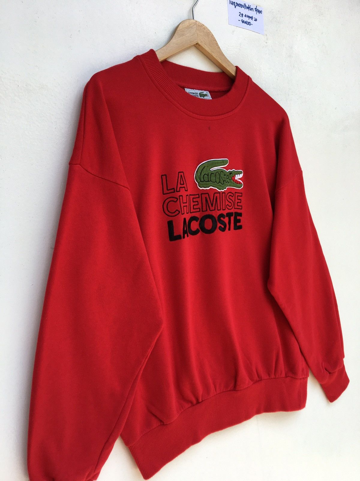 Lacoste LACOSTE Sweatshirt Big Logo Embroidery Style Sweatshirtr Size US L / EU 52-54 / 3 - 3 Thumbnail