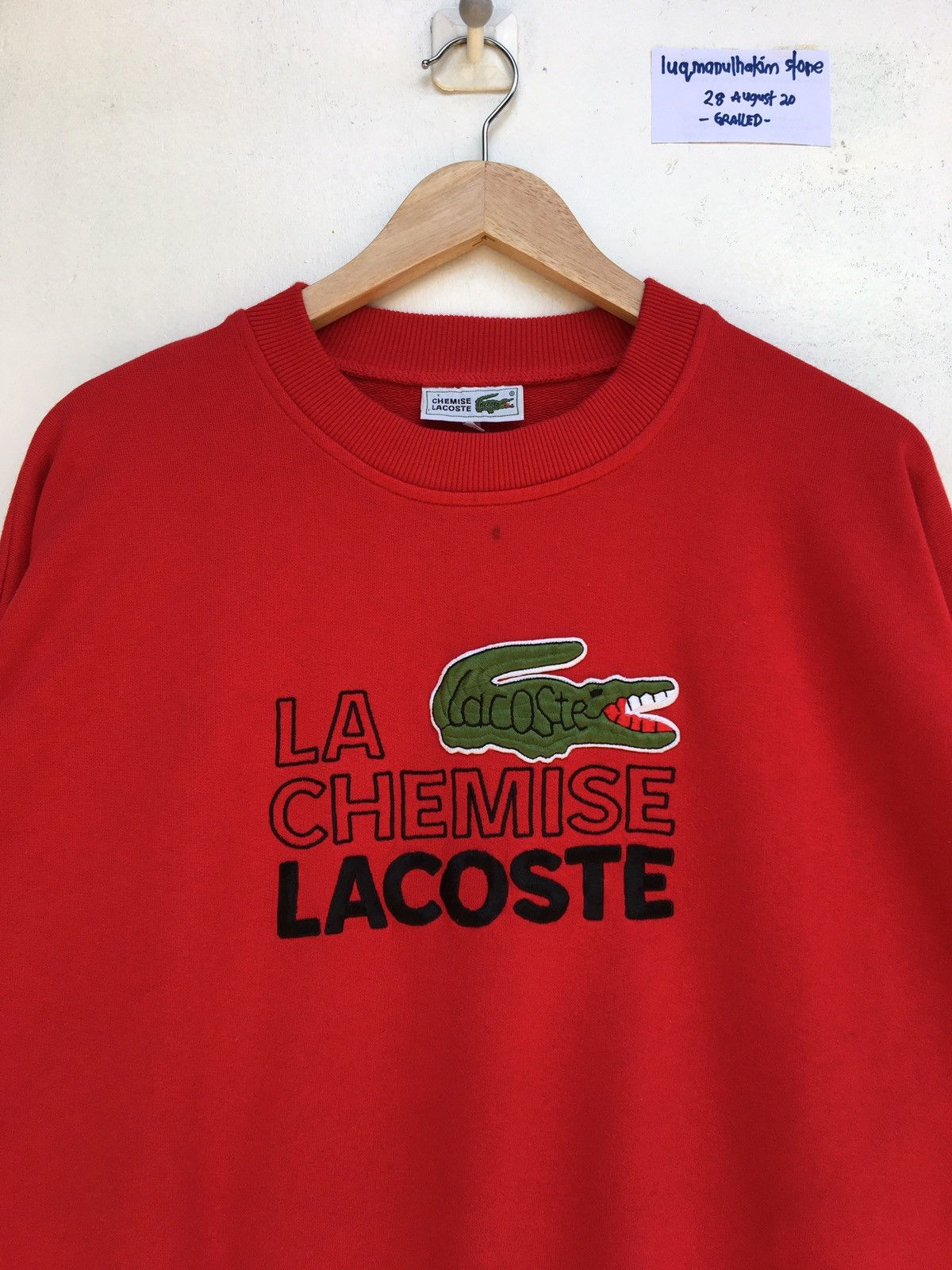 Lacoste LACOSTE Sweatshirt Big Logo Embroidery Style Sweatshirtr Size US L / EU 52-54 / 3 - 1 Thumbnail
