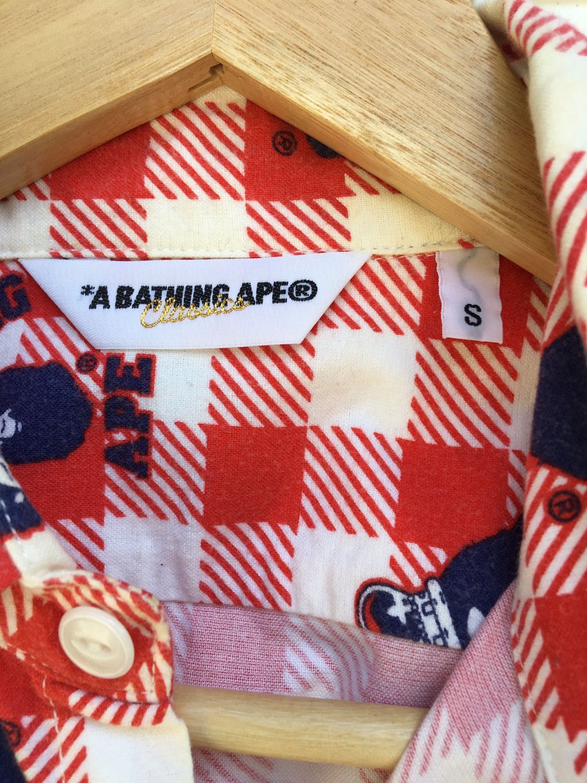 Bape Crown Ape Head Button Up Shirt Size US S / EU 44-46 / 1 - 14 Thumbnail