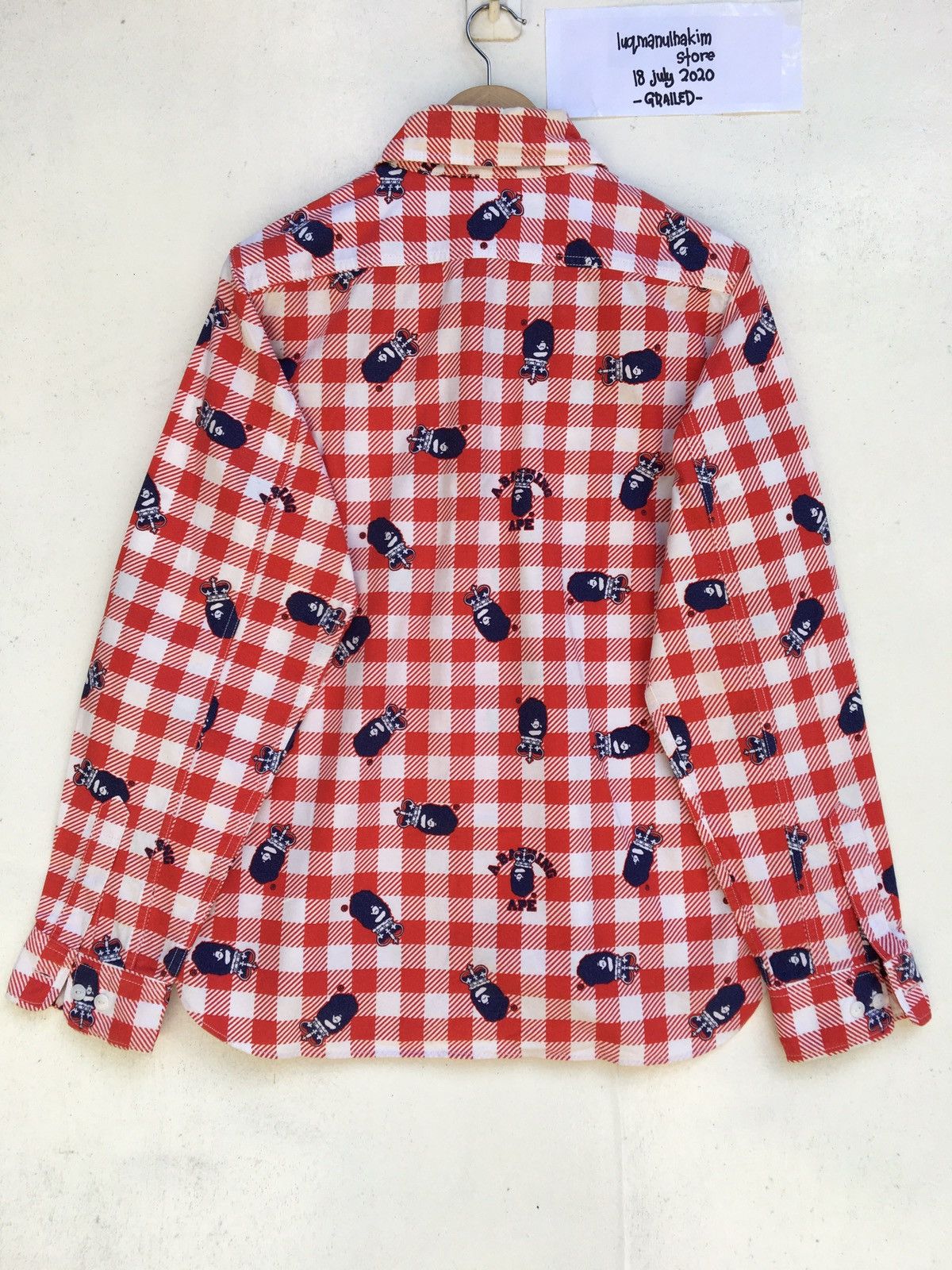 Bape Crown Ape Head Button Up Shirt Size US S / EU 44-46 / 1 - 9 Thumbnail