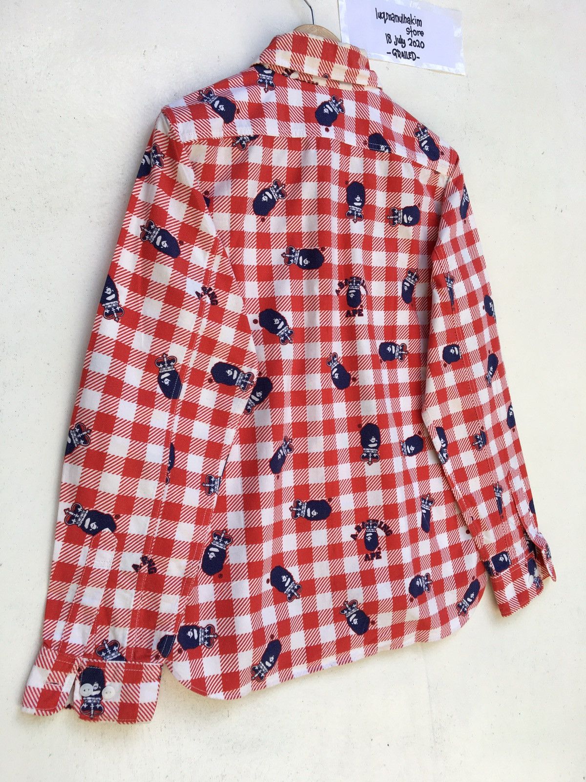 Bape Crown Ape Head Button Up Shirt Size US S / EU 44-46 / 1 - 10 Thumbnail