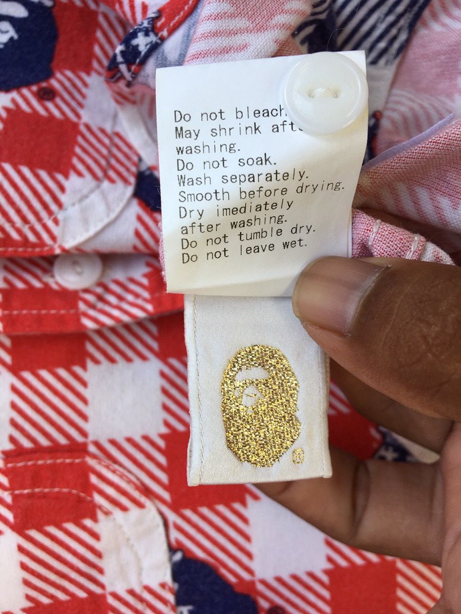 Bape Crown Ape Head Button Up Shirt Size US S / EU 44-46 / 1 - 19 Thumbnail