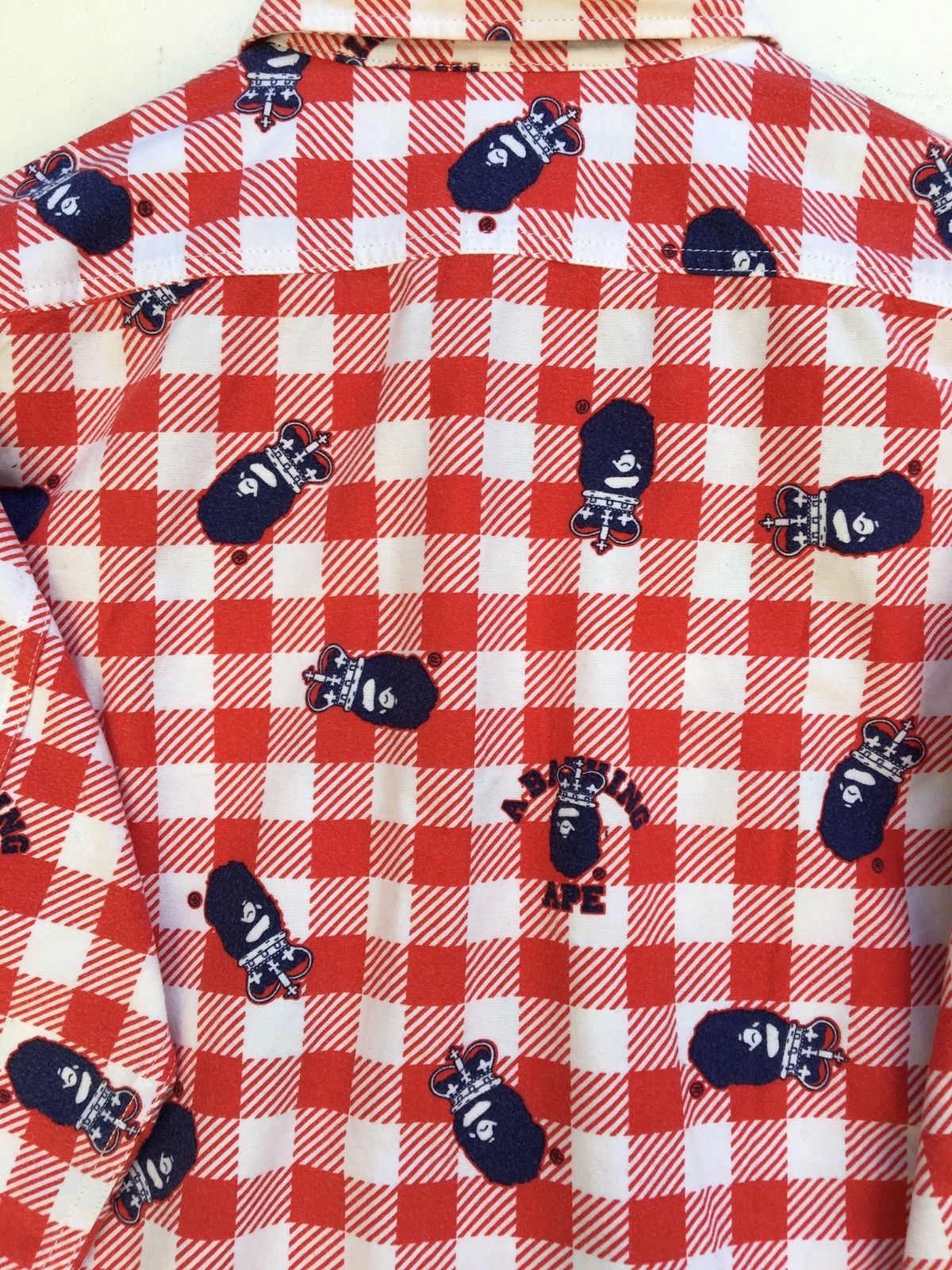 Bape Crown Ape Head Button Up Shirt Size US S / EU 44-46 / 1 - 12 Thumbnail