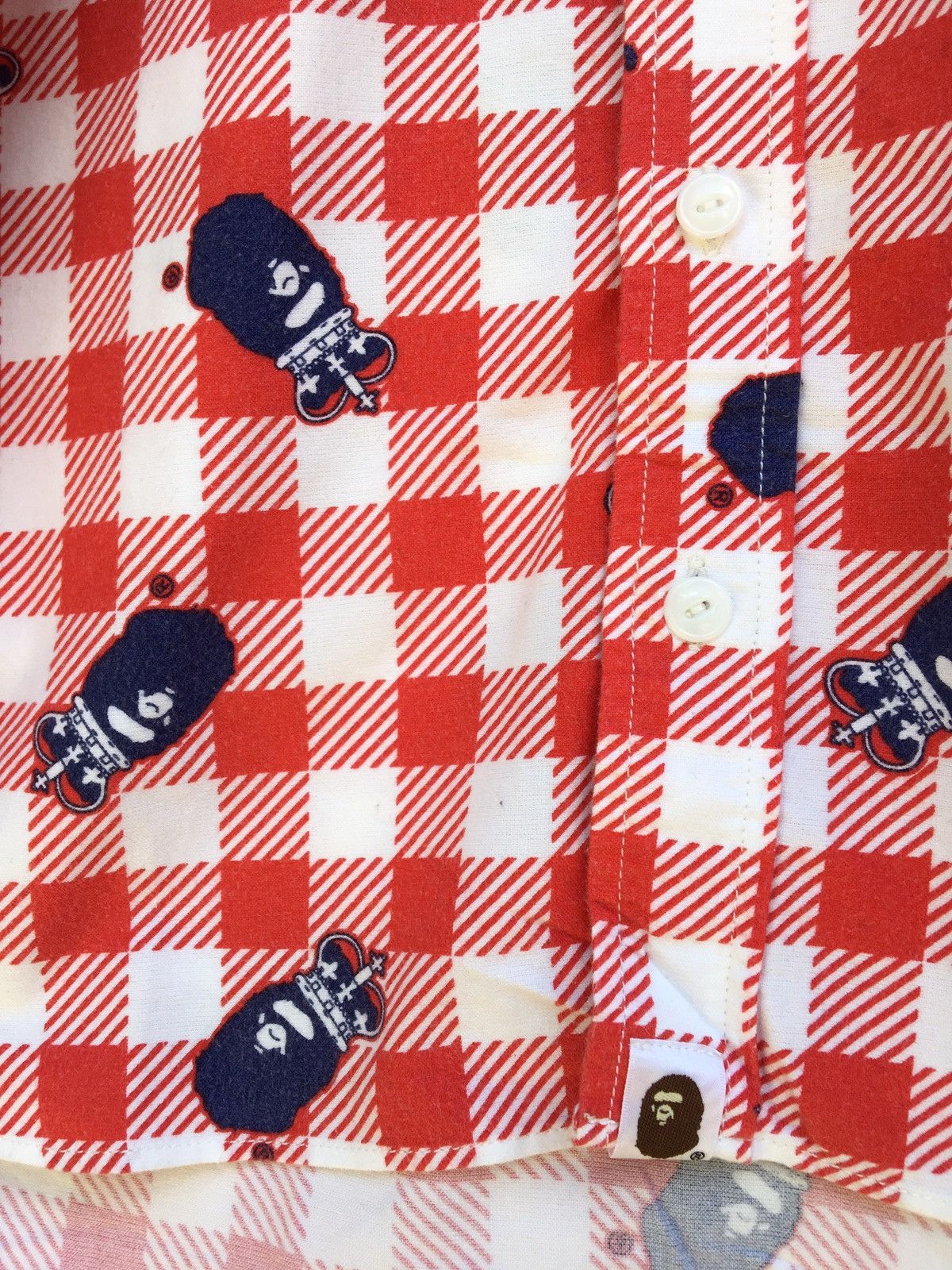 Bape Crown Ape Head Button Up Shirt Size US S / EU 44-46 / 1 - 8 Thumbnail