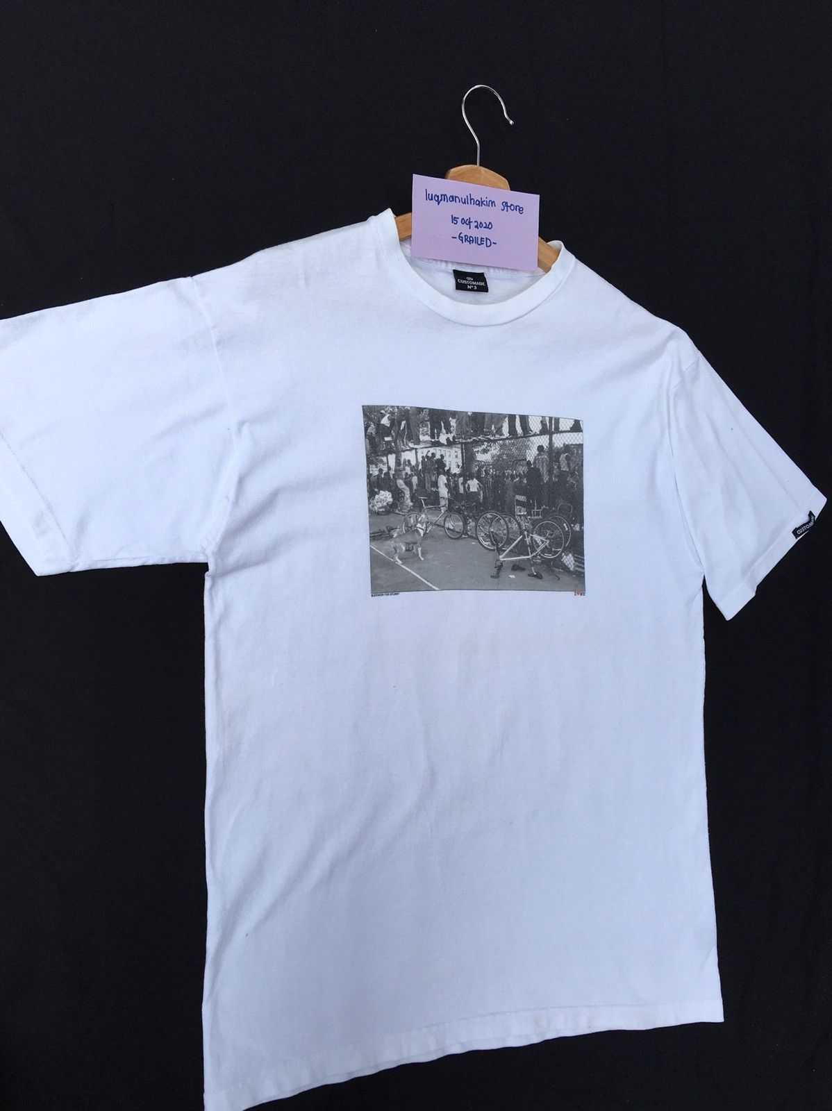 Vintage STUSSY X CUSTOMADE by SUE KWON NY PHOTO TEE
